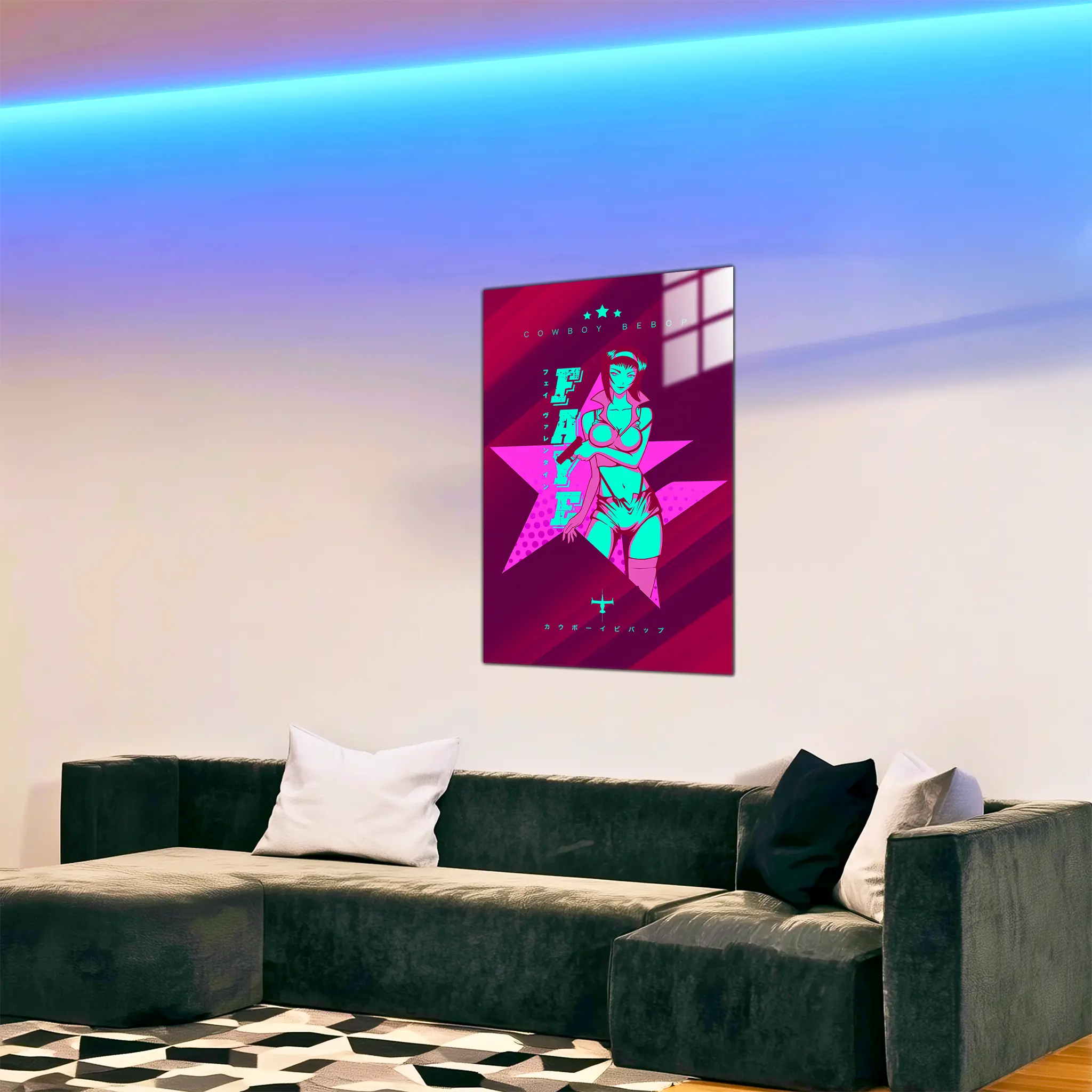 tableau-cowboy-bebop-faye-dans-le-salon | DreamWay
