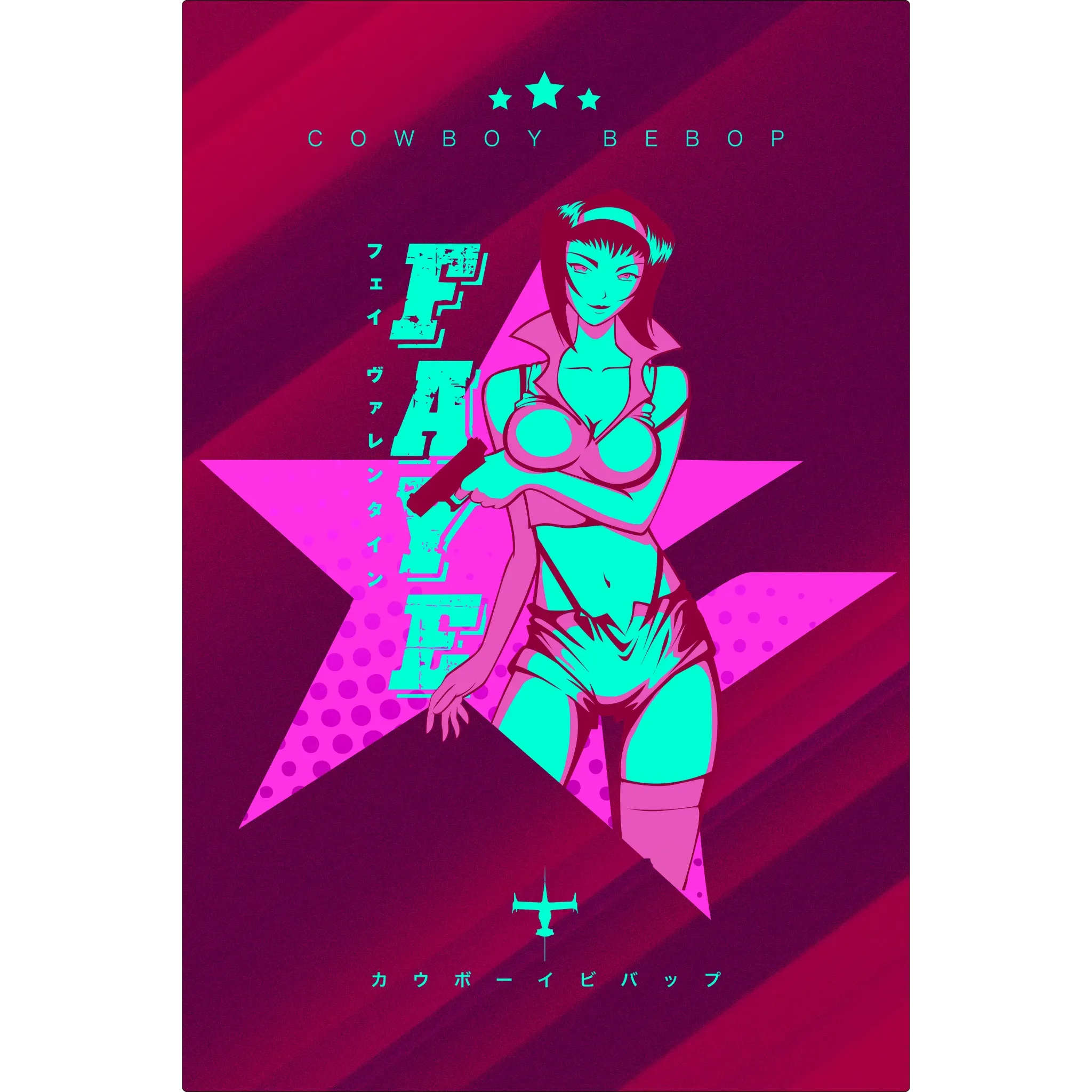 Tableau Cowboy Bepop Faye
