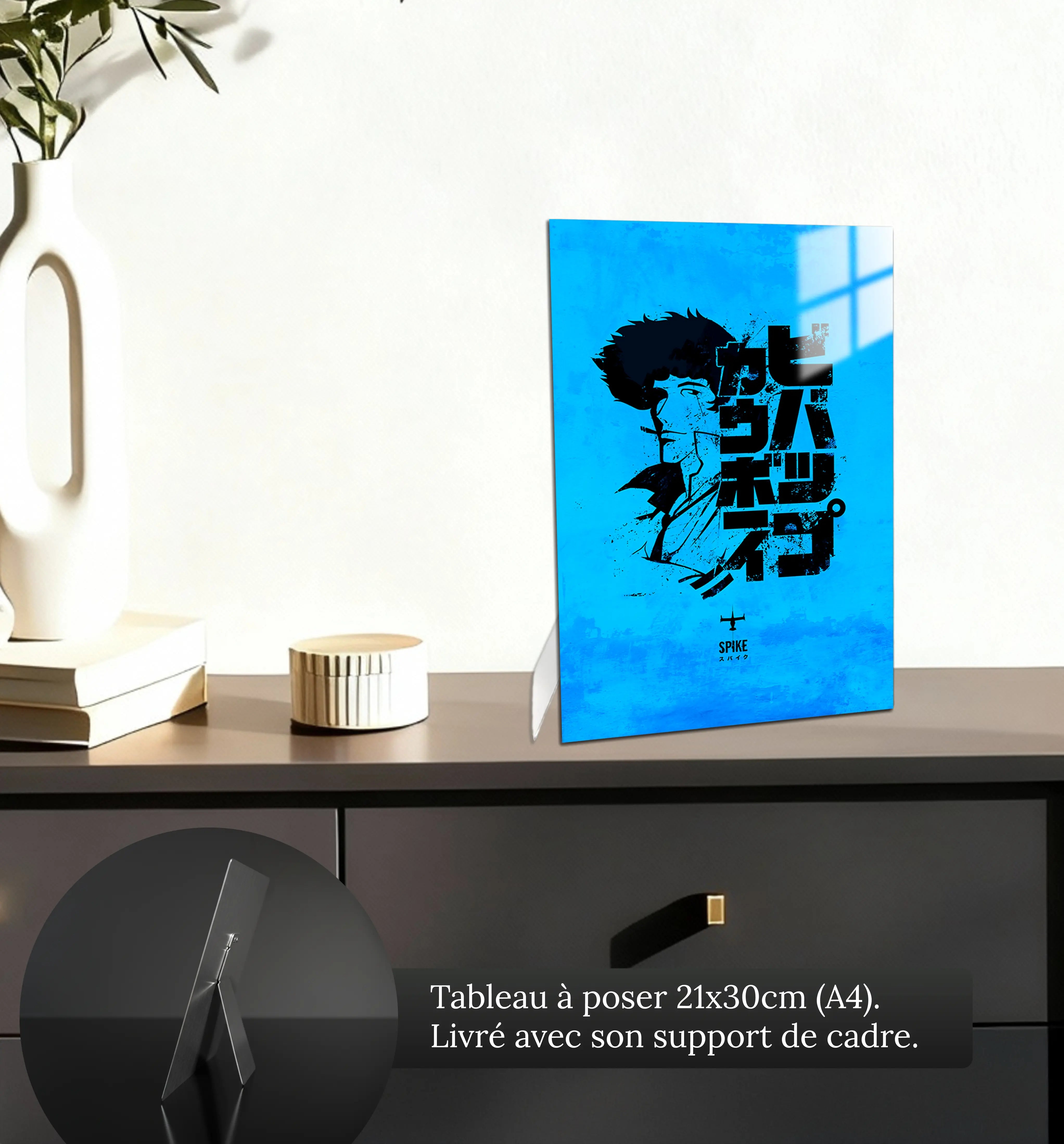 tableau-cowboy-bebop-spike-logo-petit-format-a-poser-sur-meuble | DreamWay
