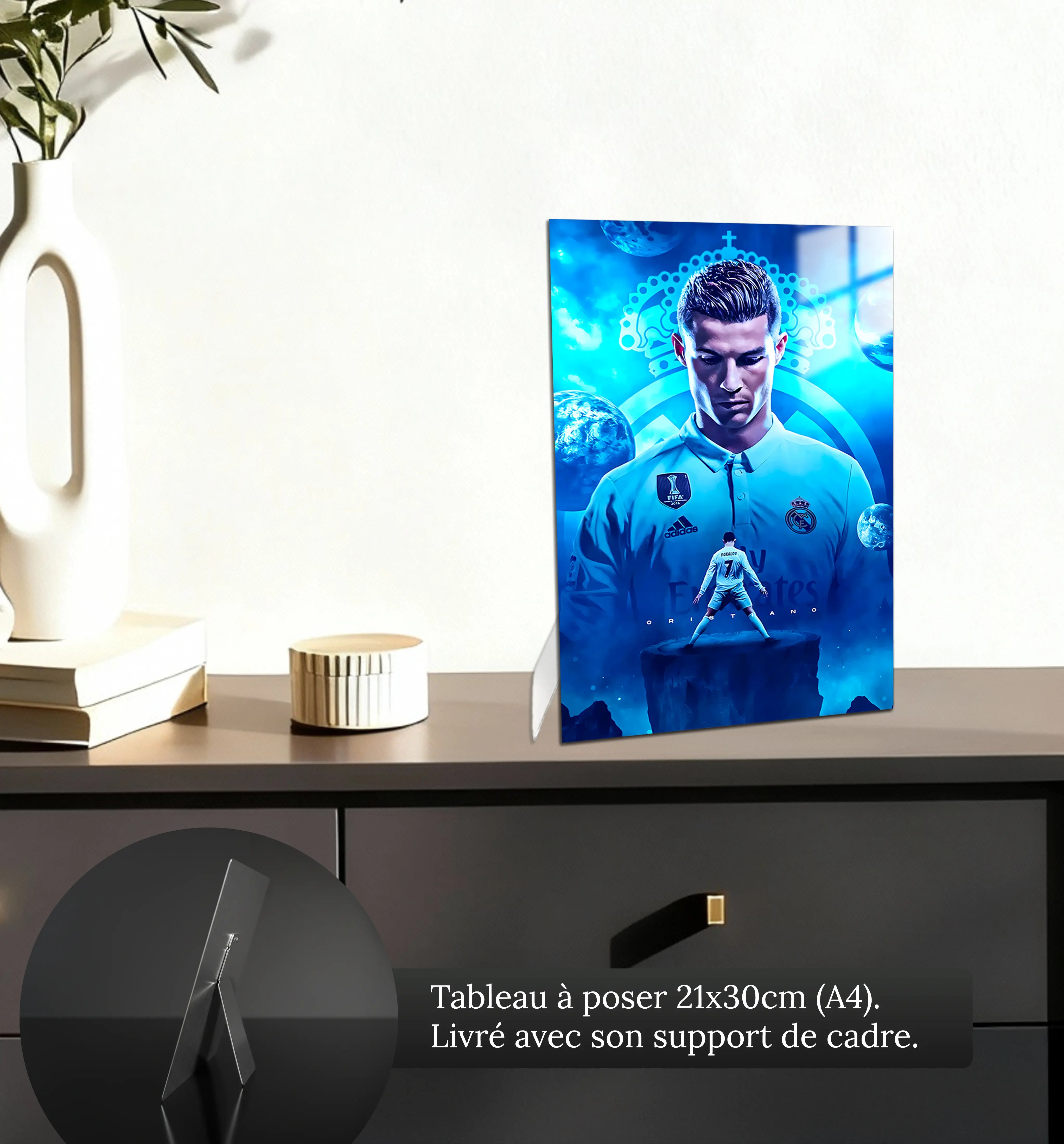 tableau-cristiano-ronaldo-petit-format-a-poser-sur-meuble | DreamWay