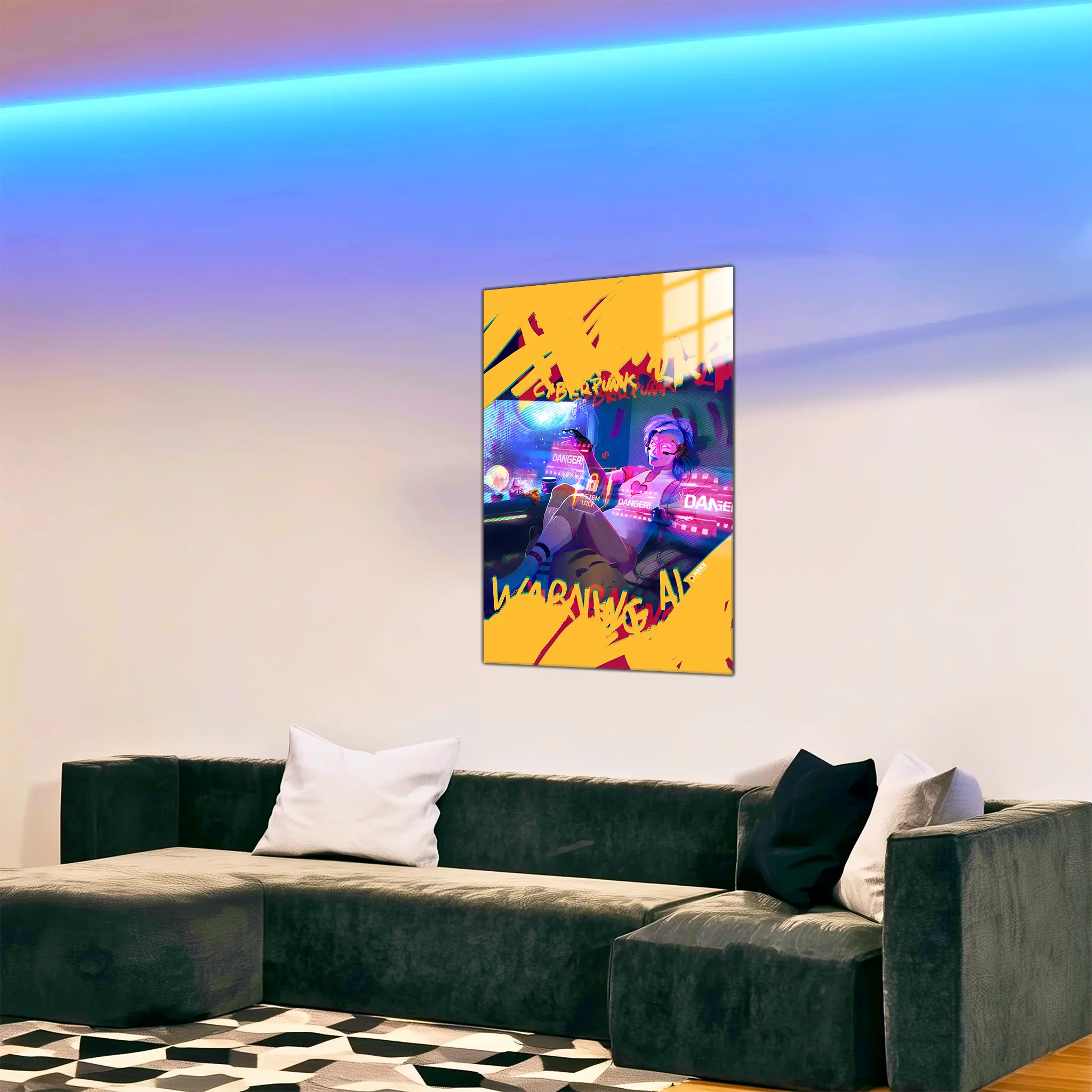 tableau-cyberpunk-dans-le-salon | DreamWay