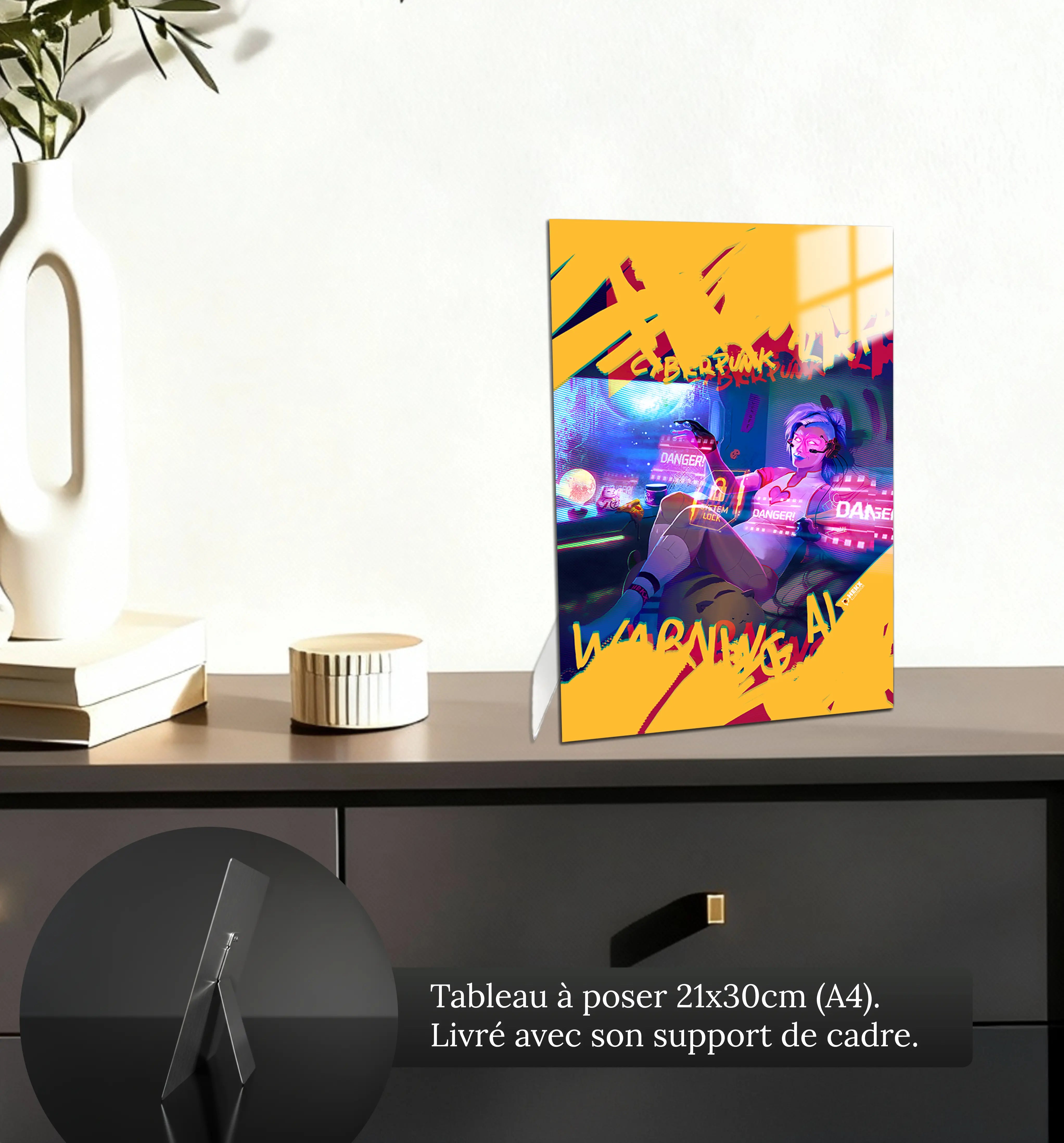 tableau-cyberpunk-petit-format-a-poser-sur-meuble | DreamWay