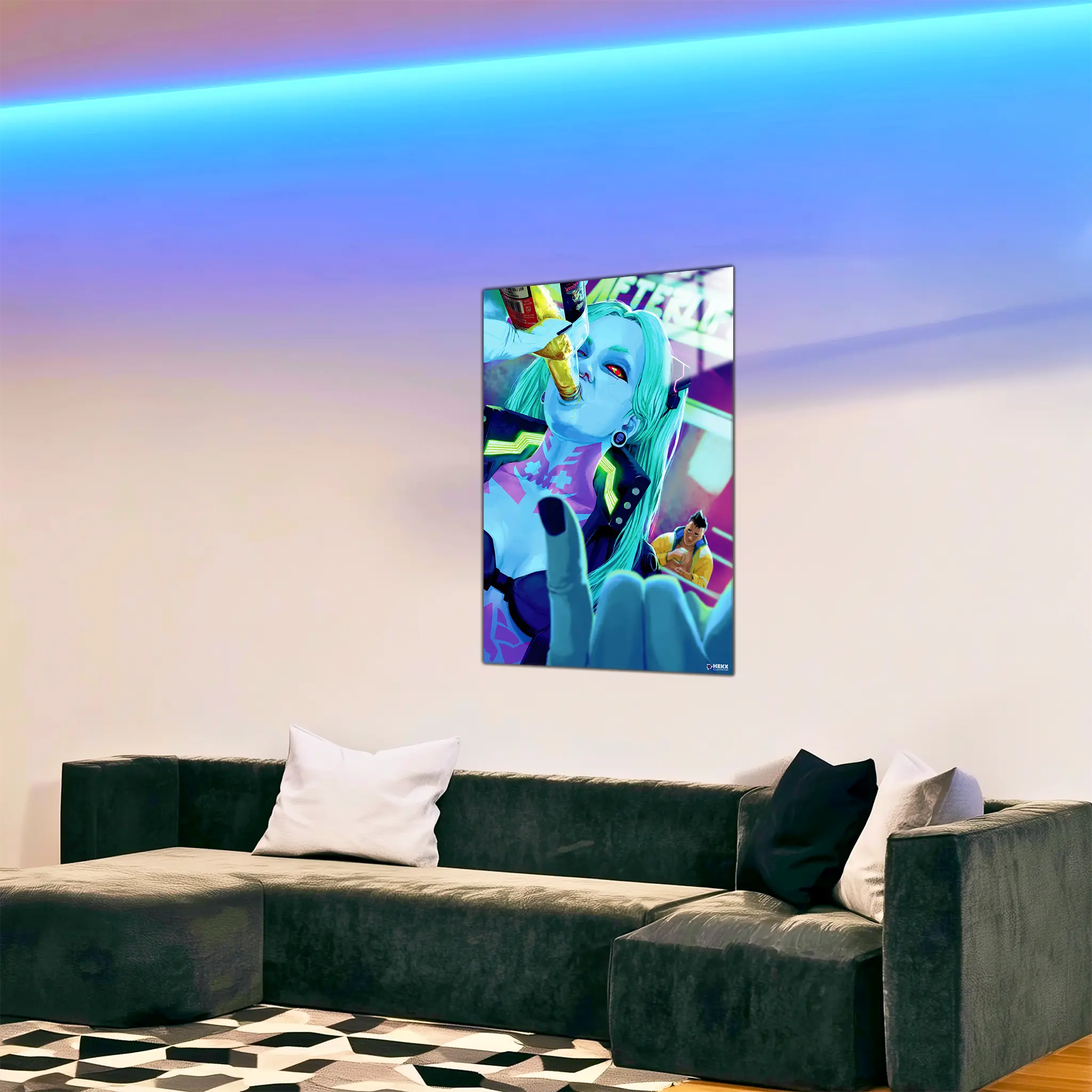 tableau-cyberpunk-rebecca-dans-le-salon | DreamWay