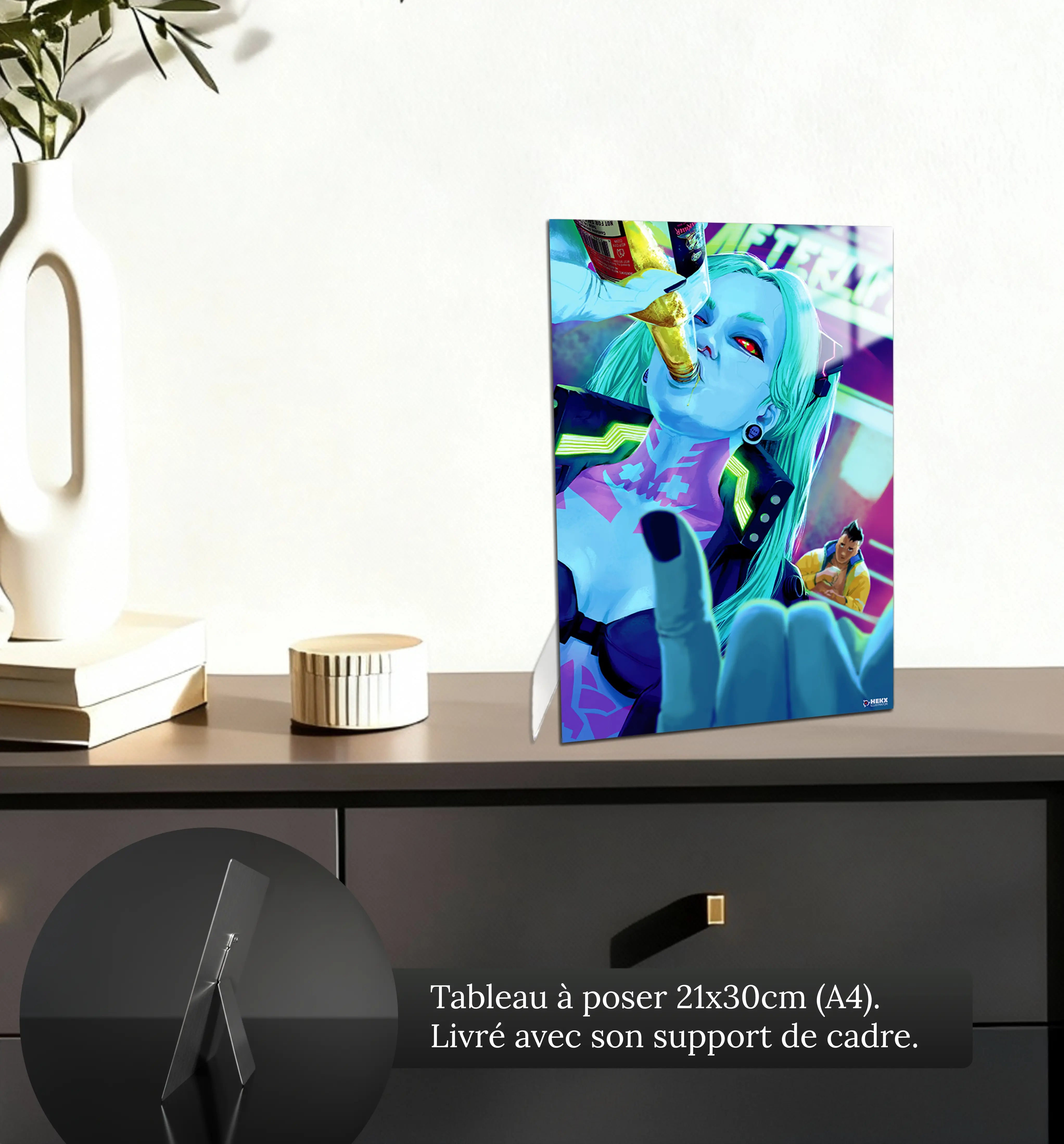 tableau-cyberpunk-rebecca-petit-format-a-poser-sur-meuble | DreamWay