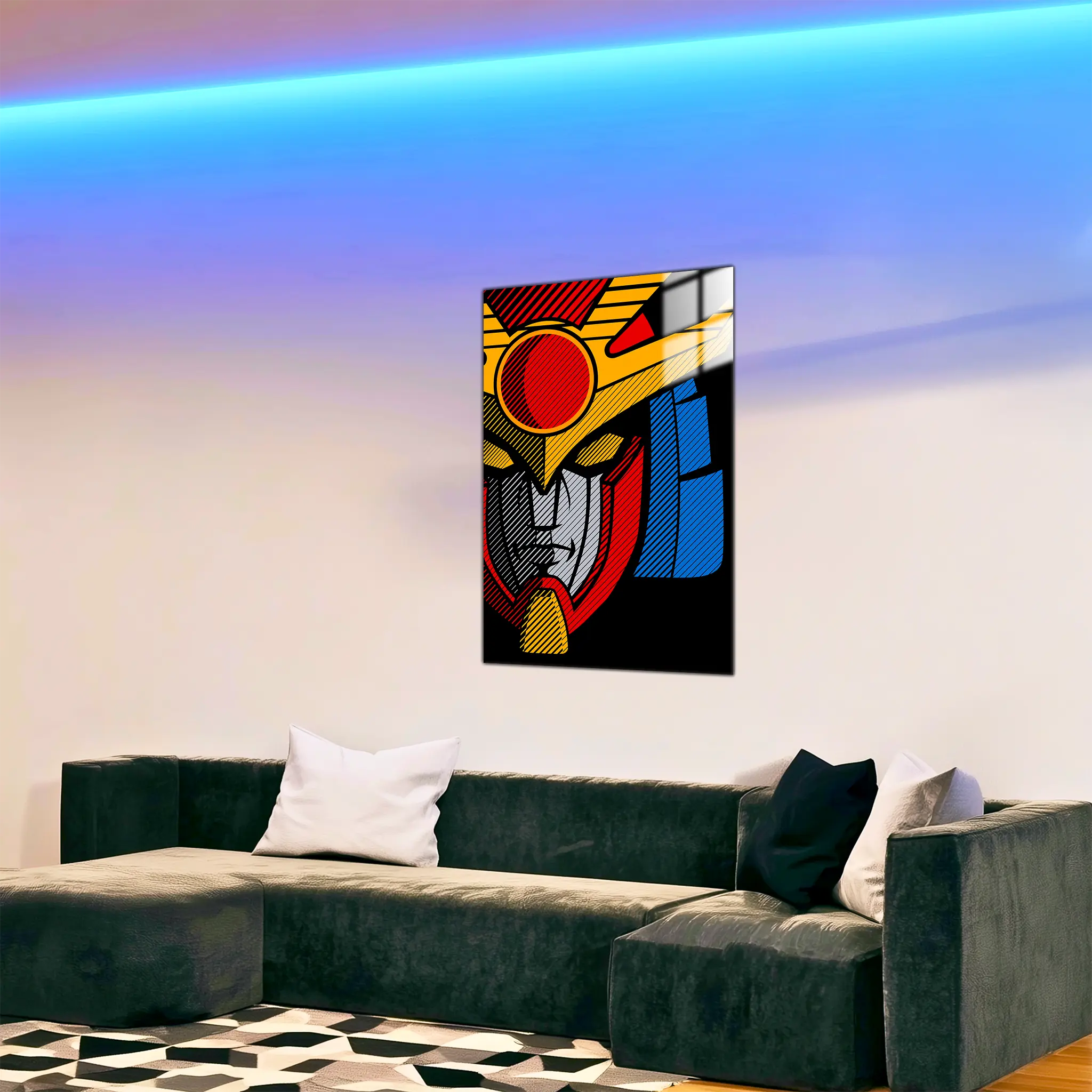 tableau-daitarn-3-visage-dans-le-salon | DreamWay