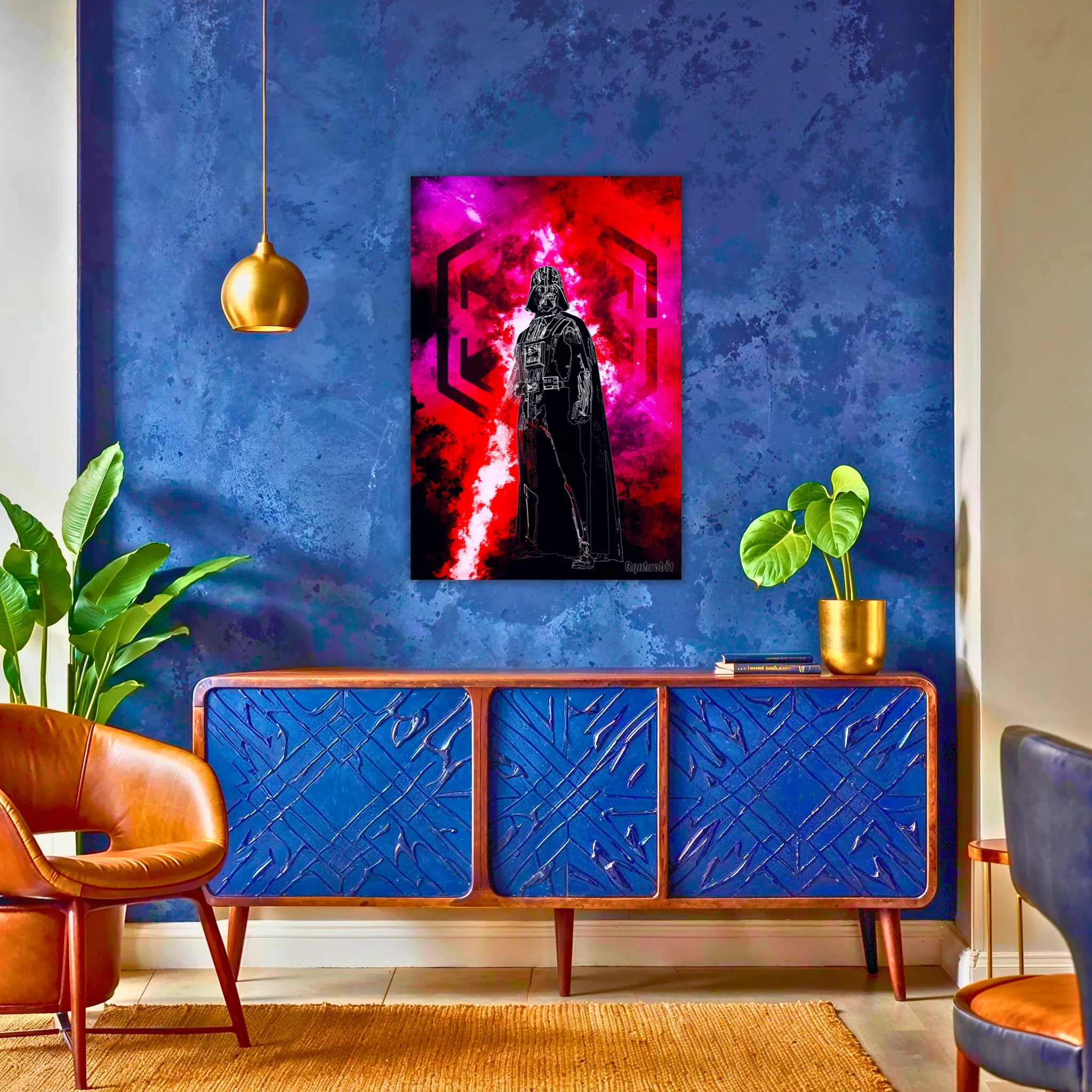 Tableau Dark Vador Coloré