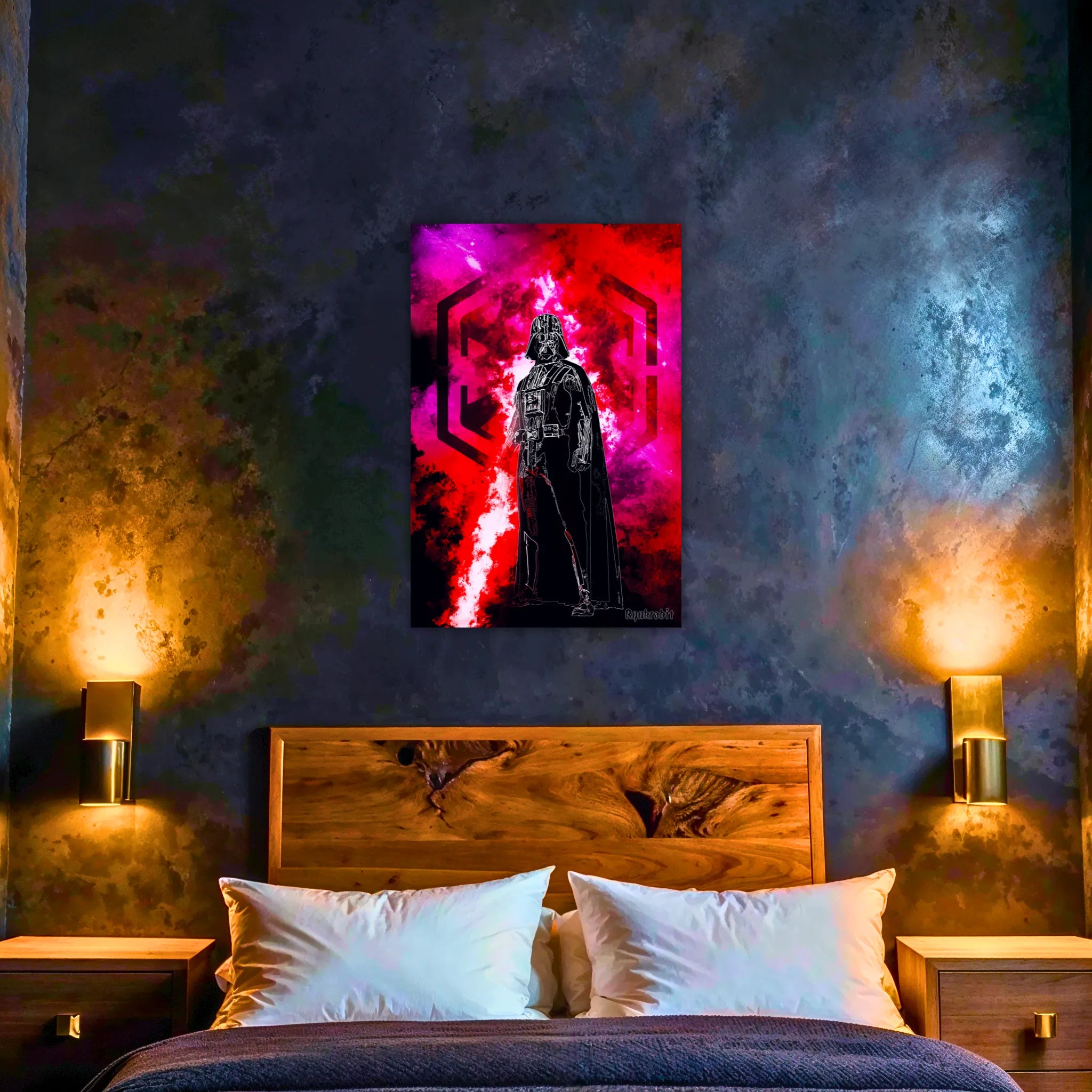 Tableau Dark Vador Coloré