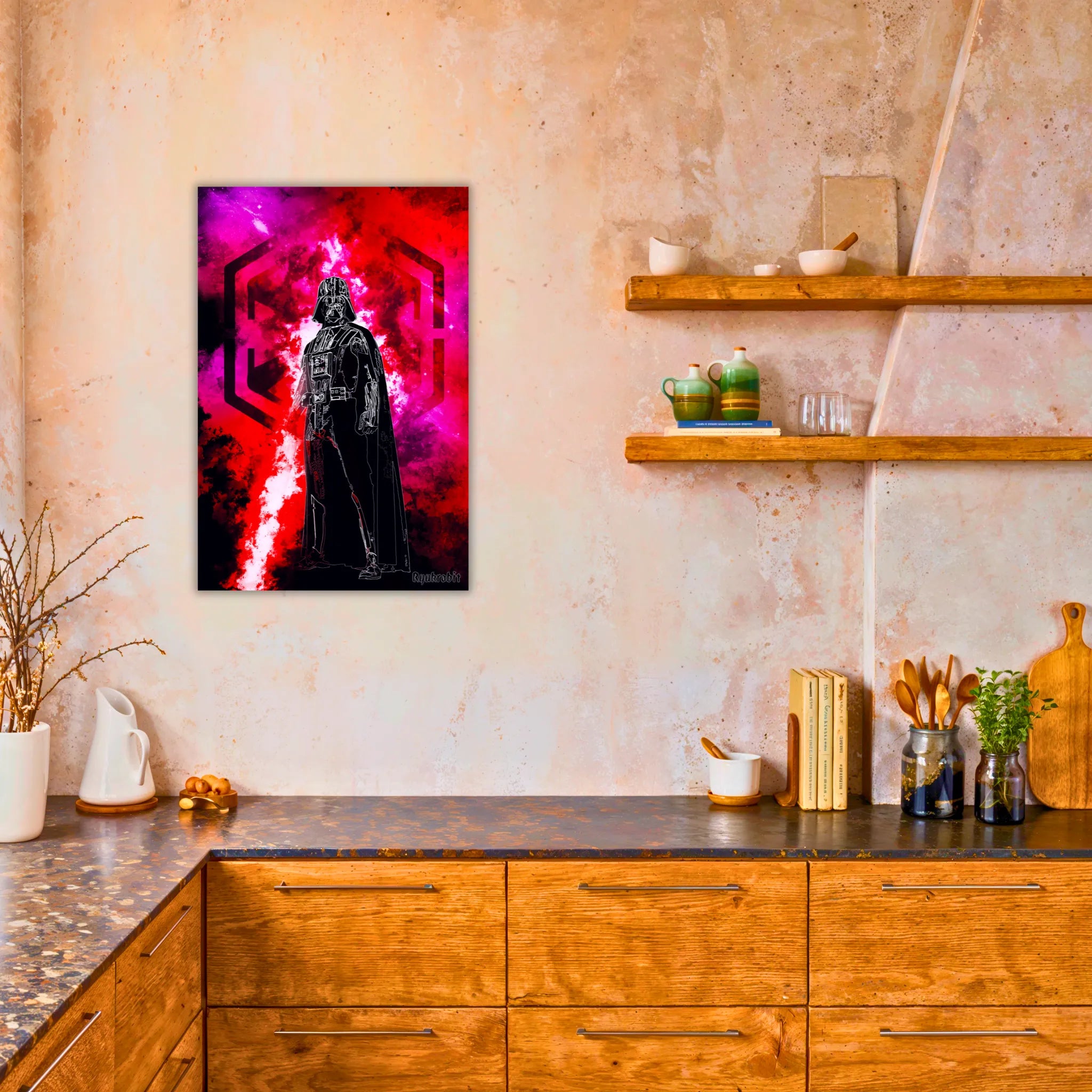 Tableau Dark Vador Coloré