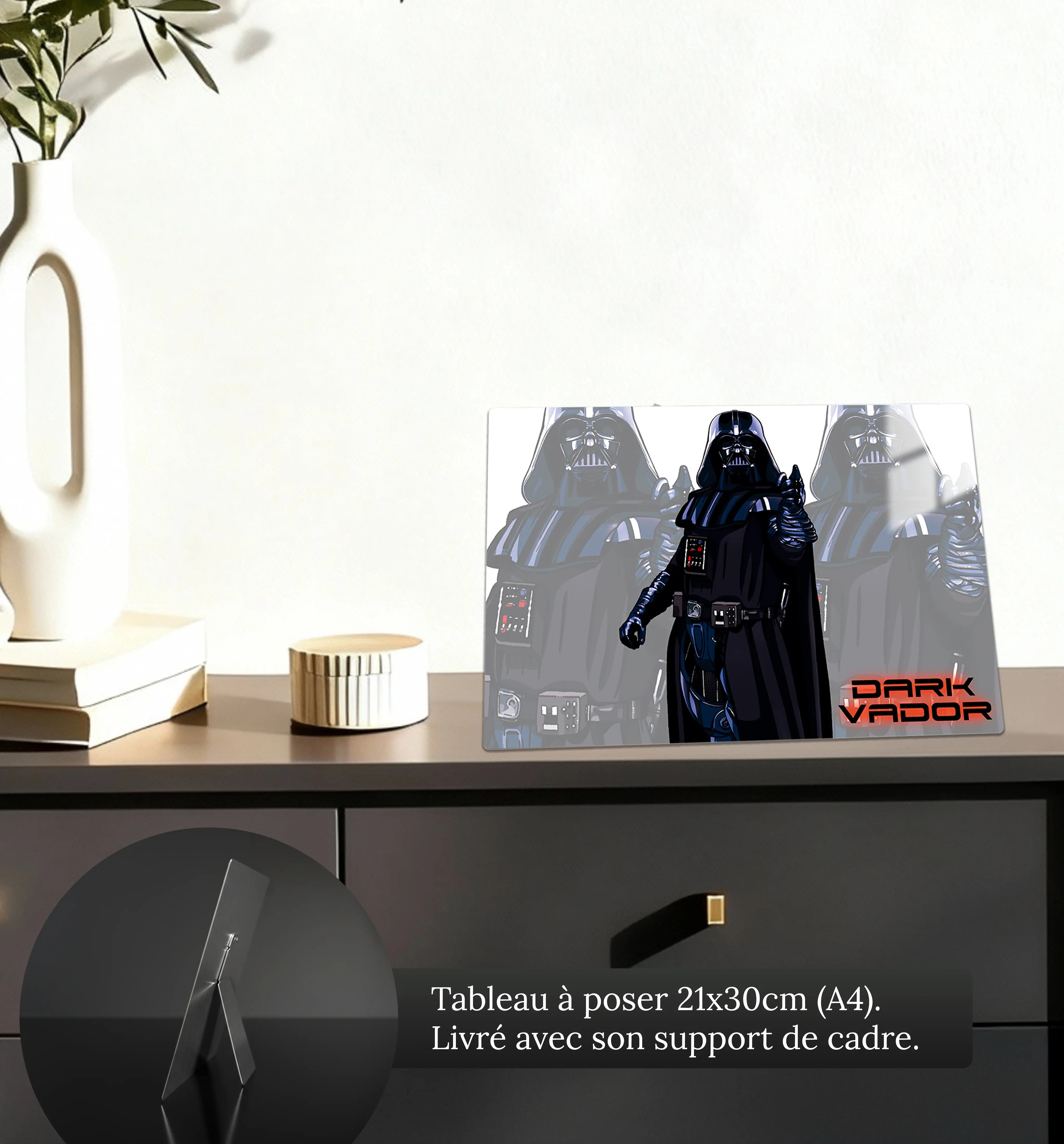 tableau-dark-vador-portrait-petit-format-a-poser-sur-meuble | DreamWay