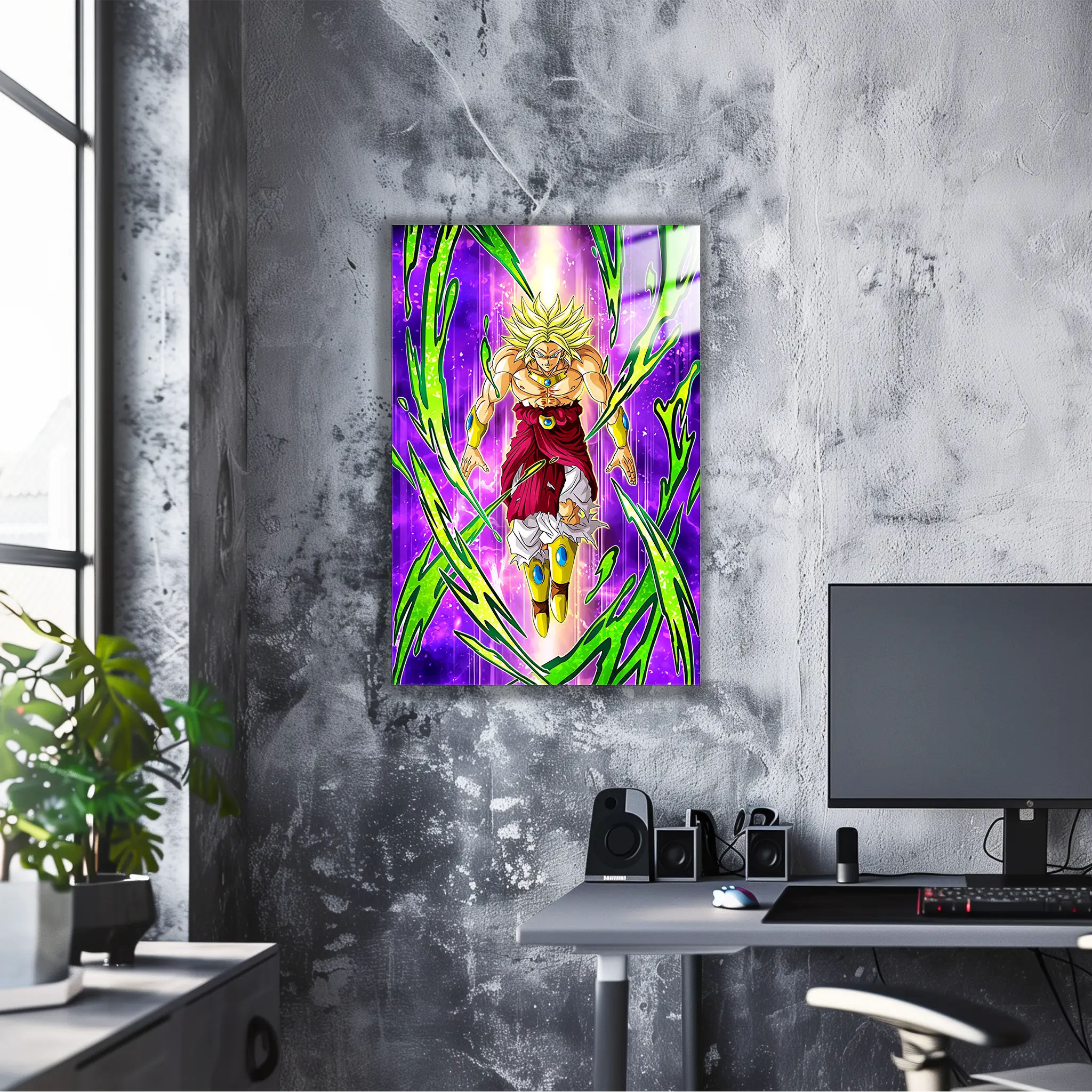 Tableau DBS Guerrier Saiyan Broly