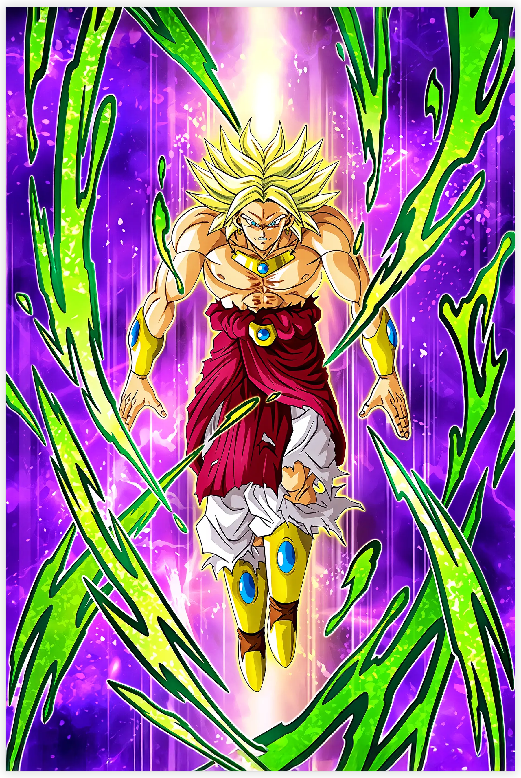 Tableau DBS Guerrier Saiyan Broly