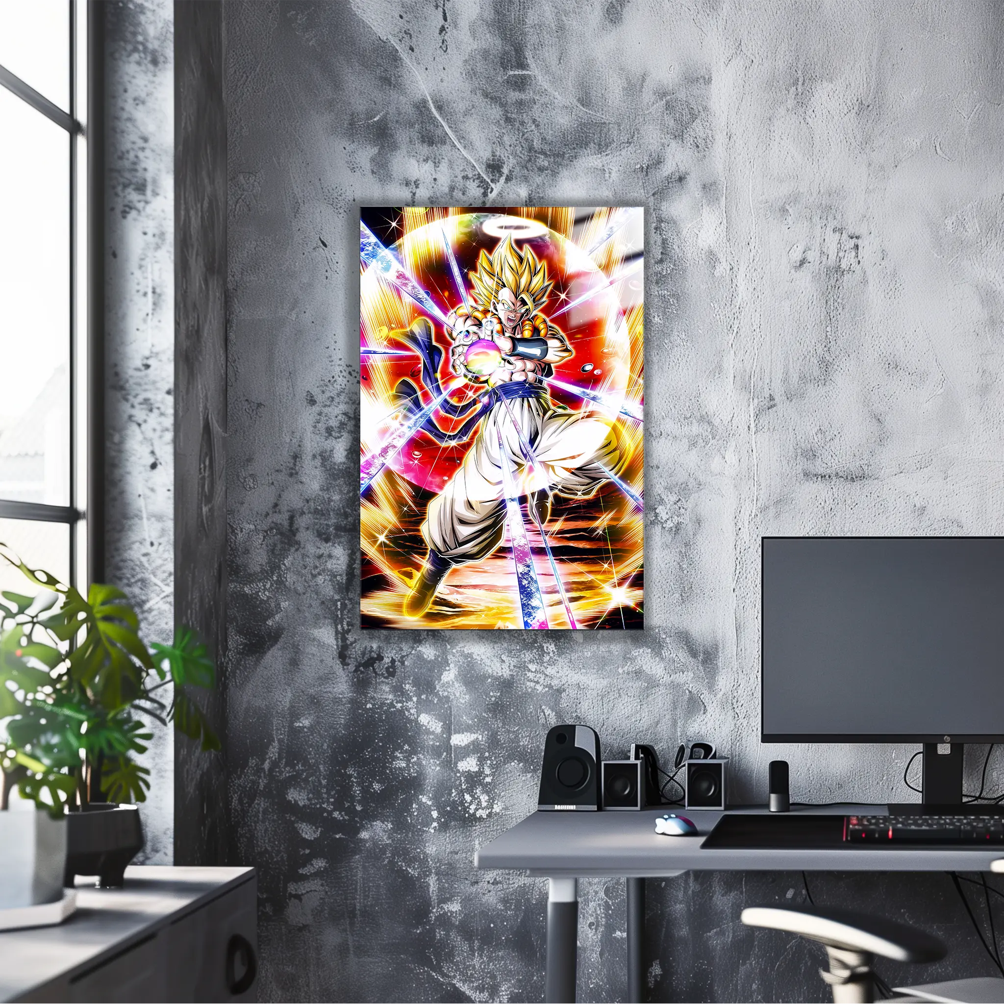 tableau-dbz-gogeta-attaque-dans-le-bureau | DreamWay