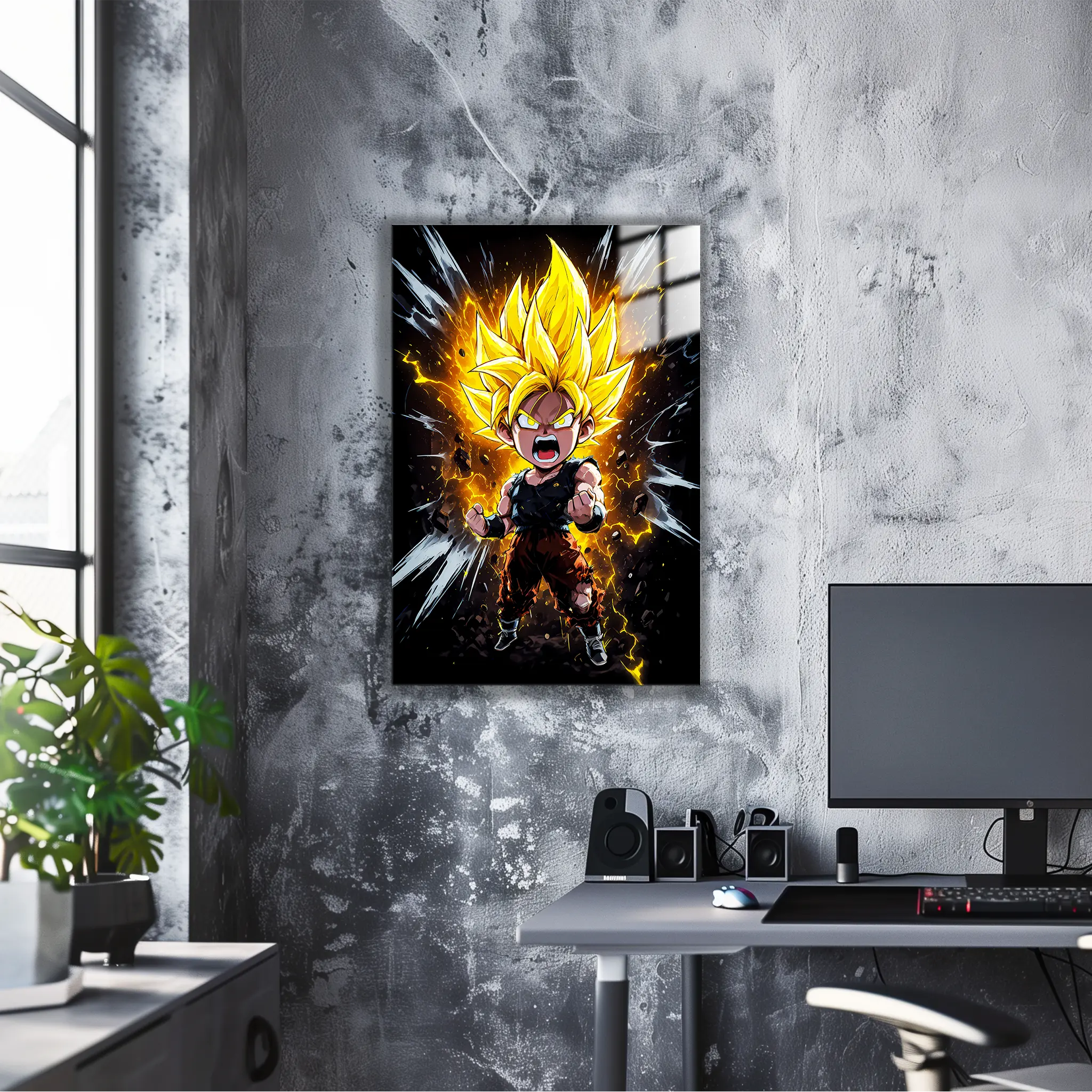 tableau-dbz-goku-chibi-super-saiyan-rage | DreamWay