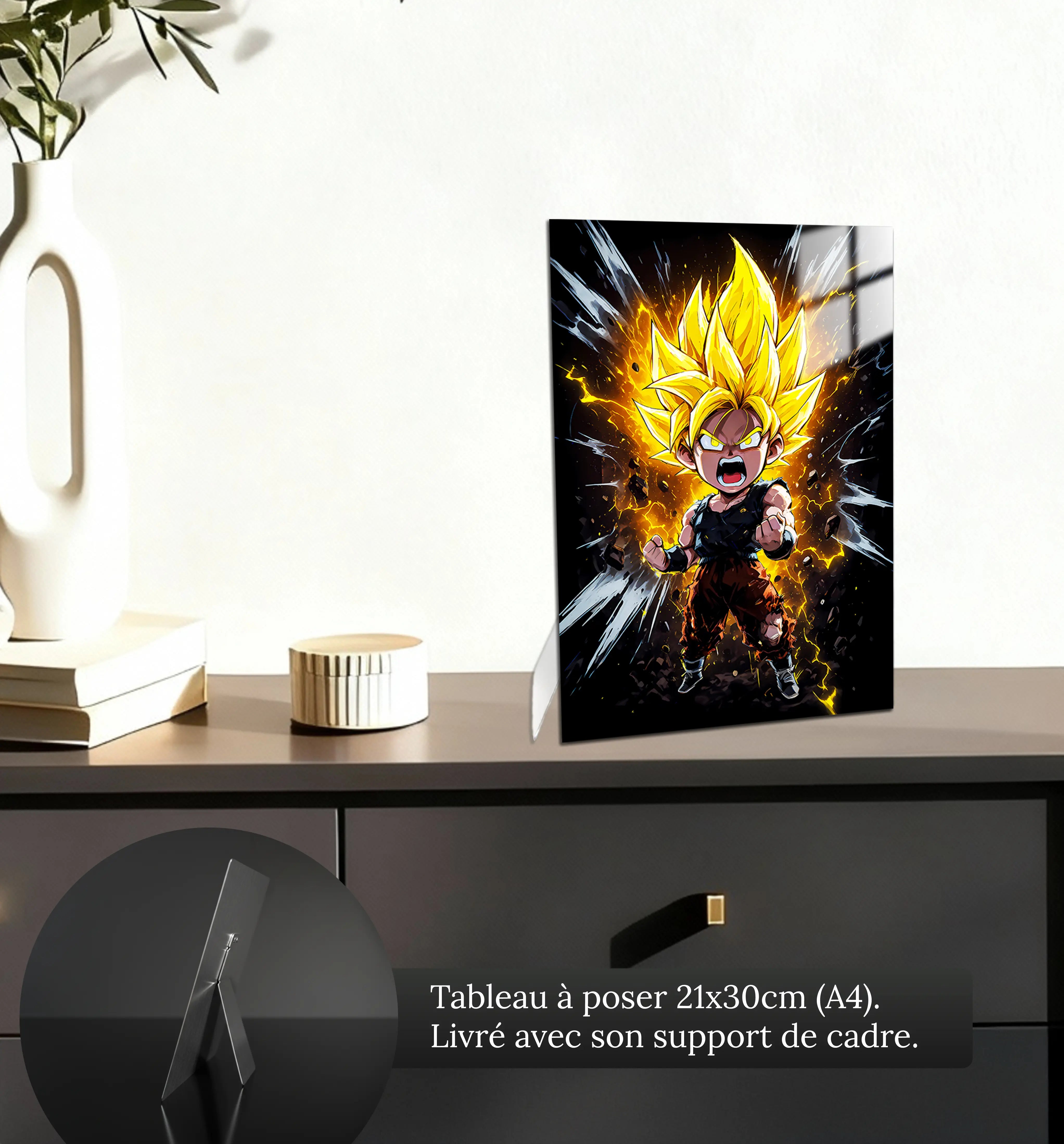 tableau-dbz-goku-chibi-super-saiyan-rage-petit-format-a-poser-sur-meuble | DreamWay