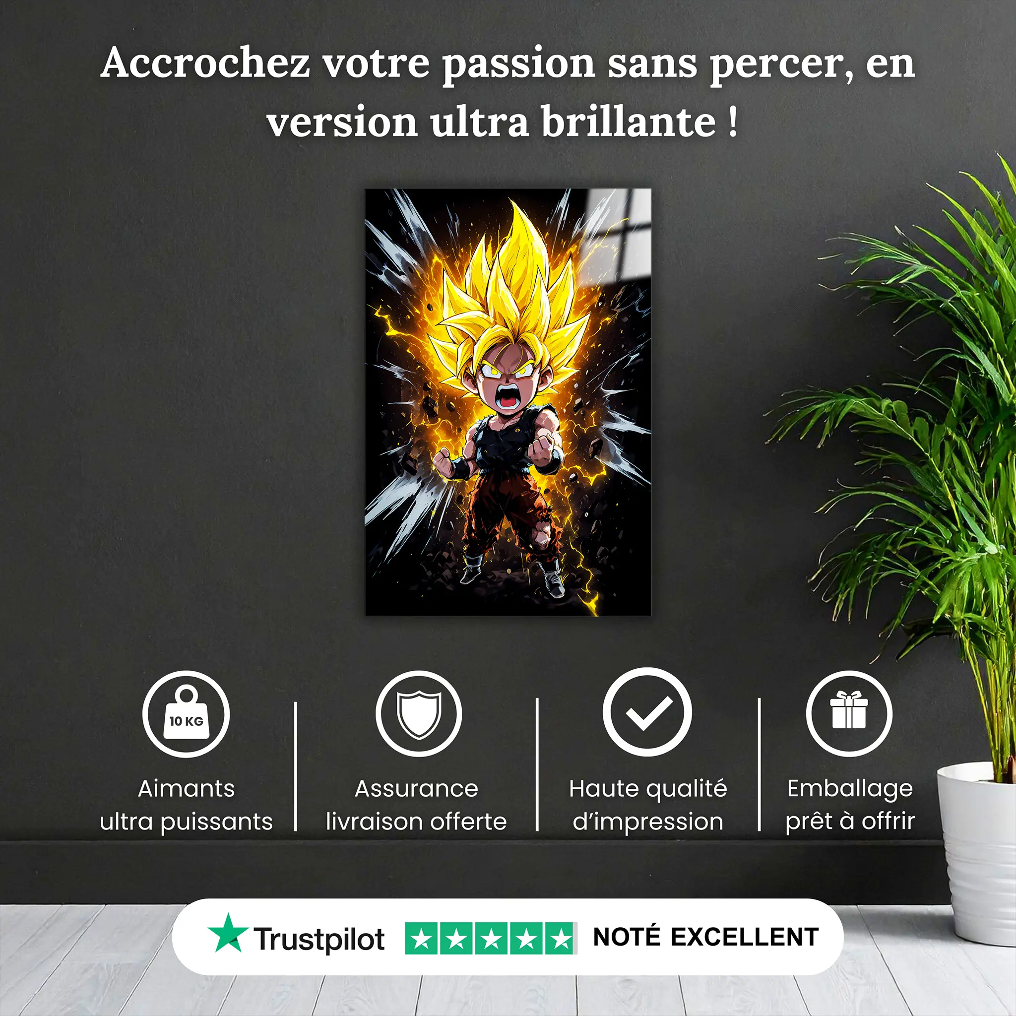 tableau-dbz-goku-chibi-super-saiyan-rage-pourquoi-acheter | DreamWay