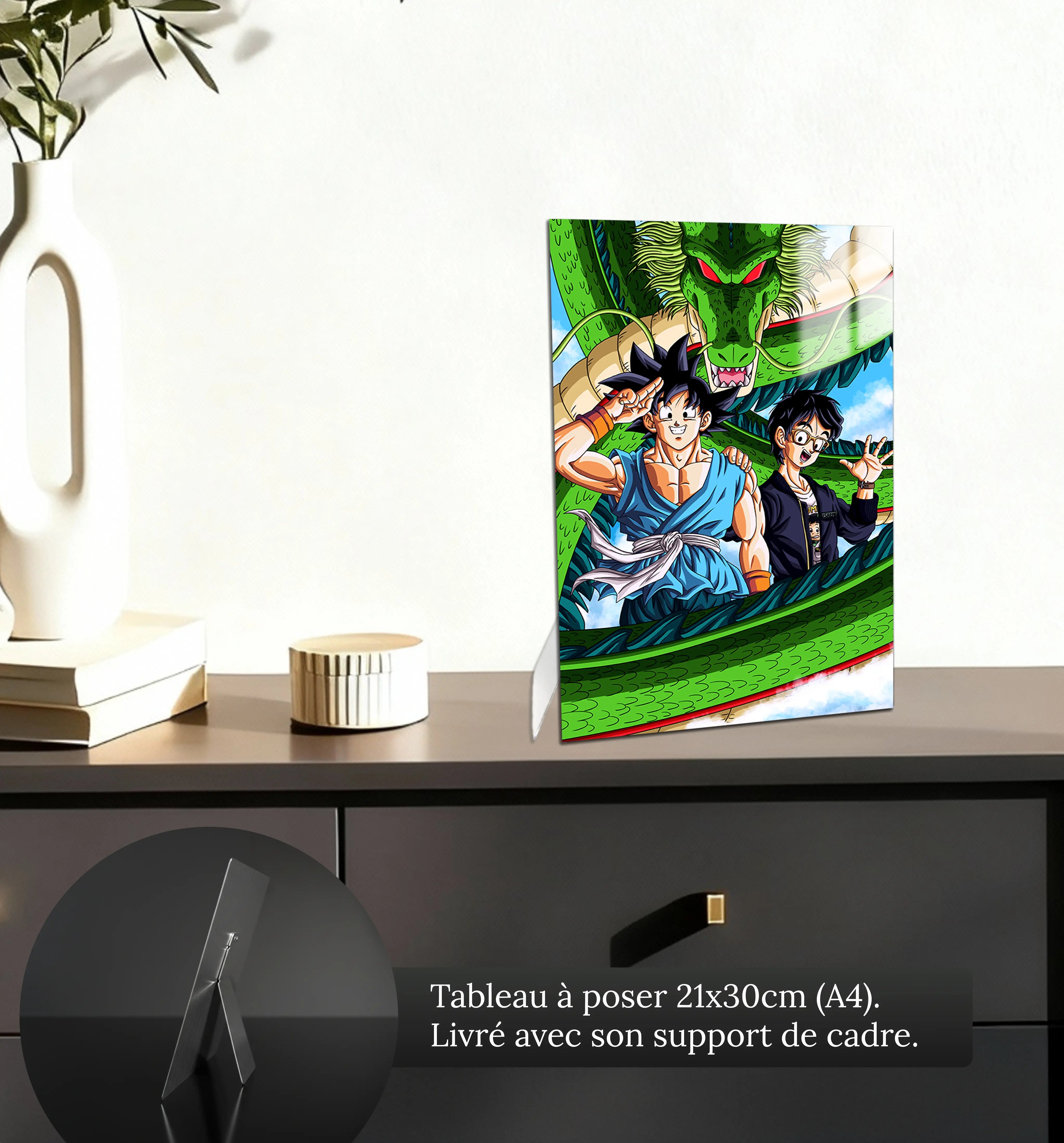 tableau-dbz-goku-et-toriyama-petit-format-a-poser-sur-meuble | DreamWay