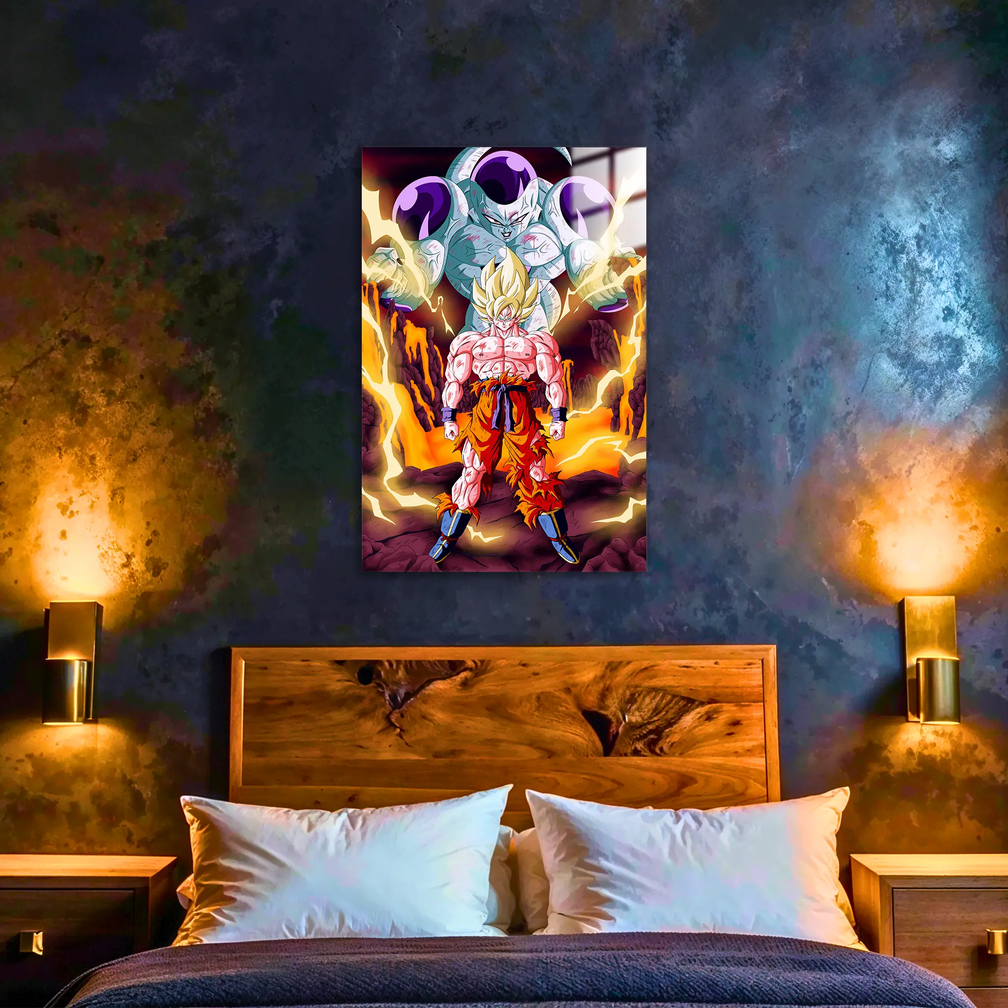 tableau-dbz-goku-ssj-vs-freezer-dans-la-chambre | DreamWay