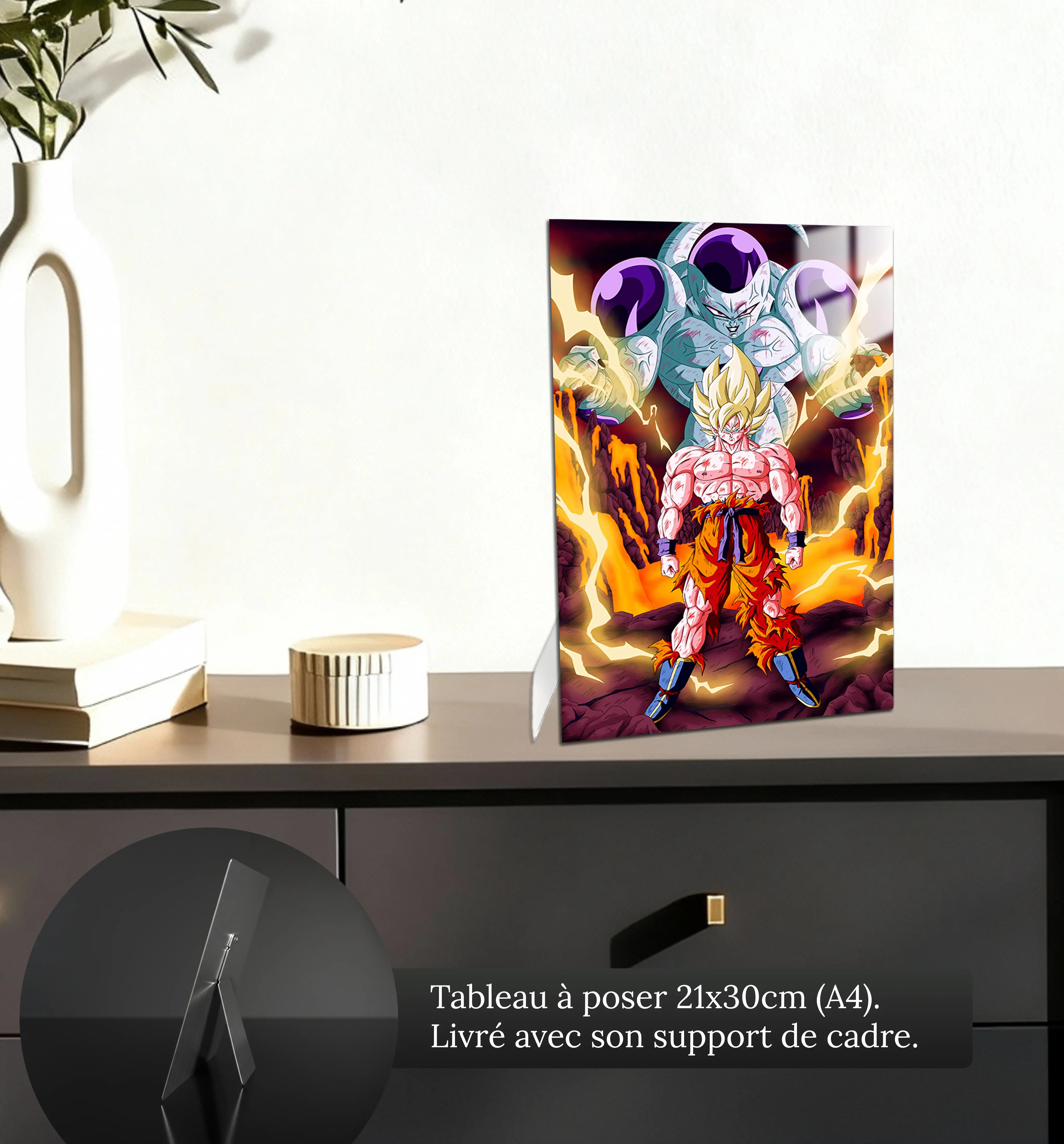 tableau-dbz-goku-ssj-vs-freezer-petit-format-a-poser-sur-meuble | DreamWay