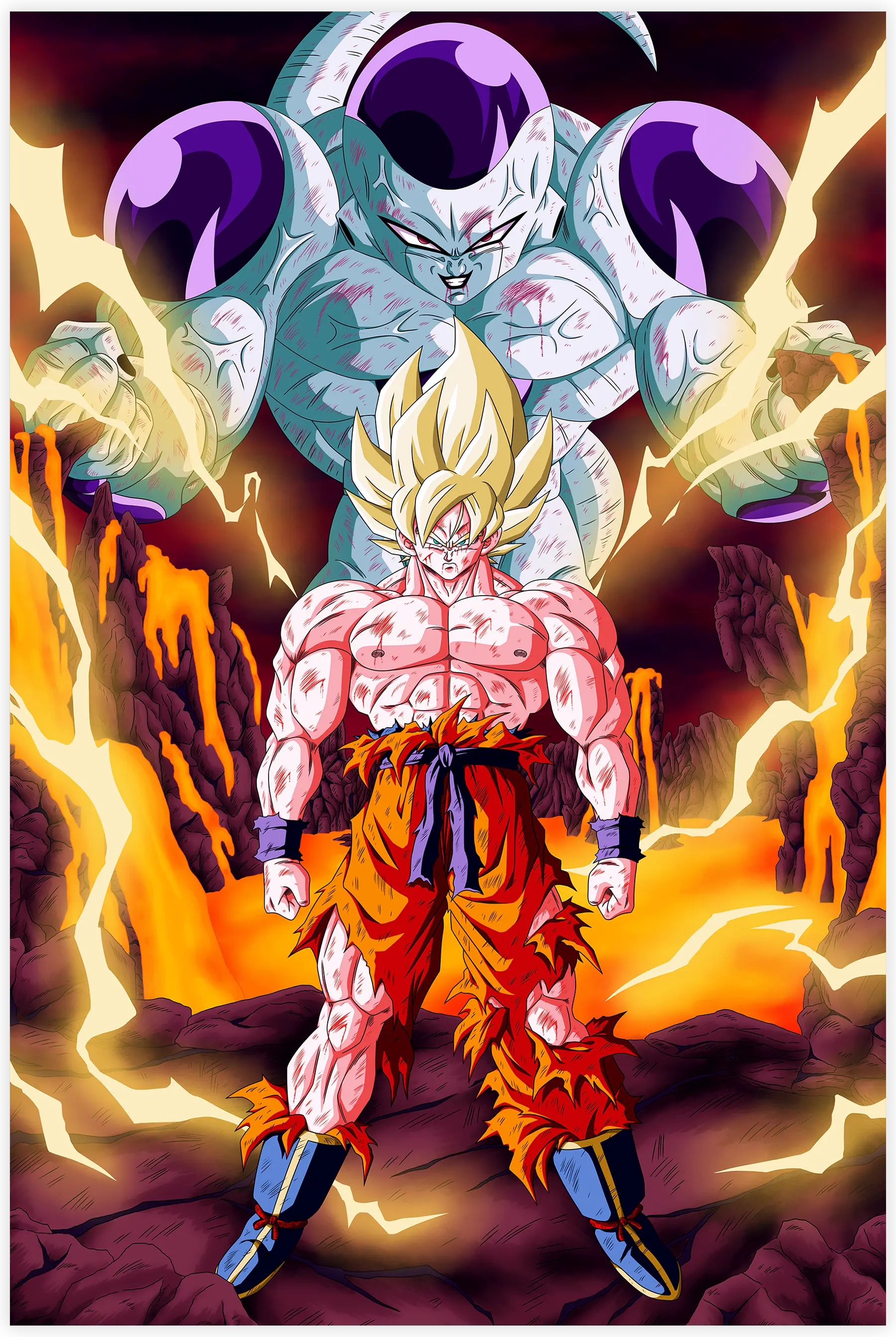 tableau-dbz-goku-ssj-vs-freezer | DreamWay