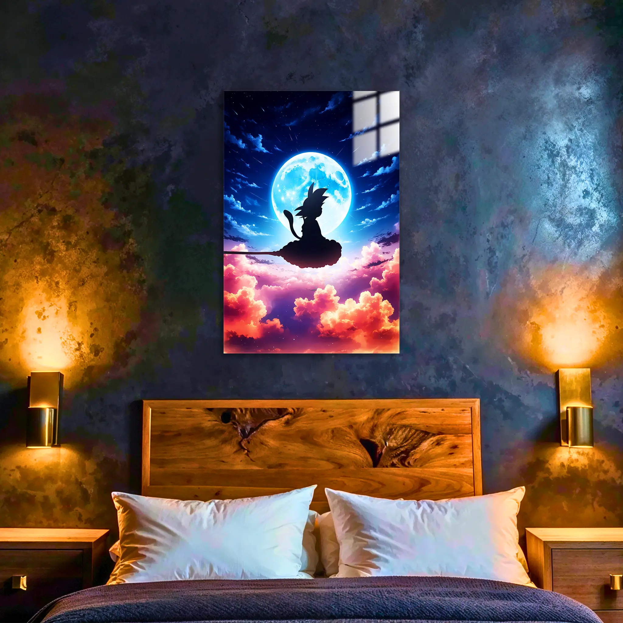tableau-dbz-goku-volant-dans-le-ciel-dans-la-chambre | DreamWay