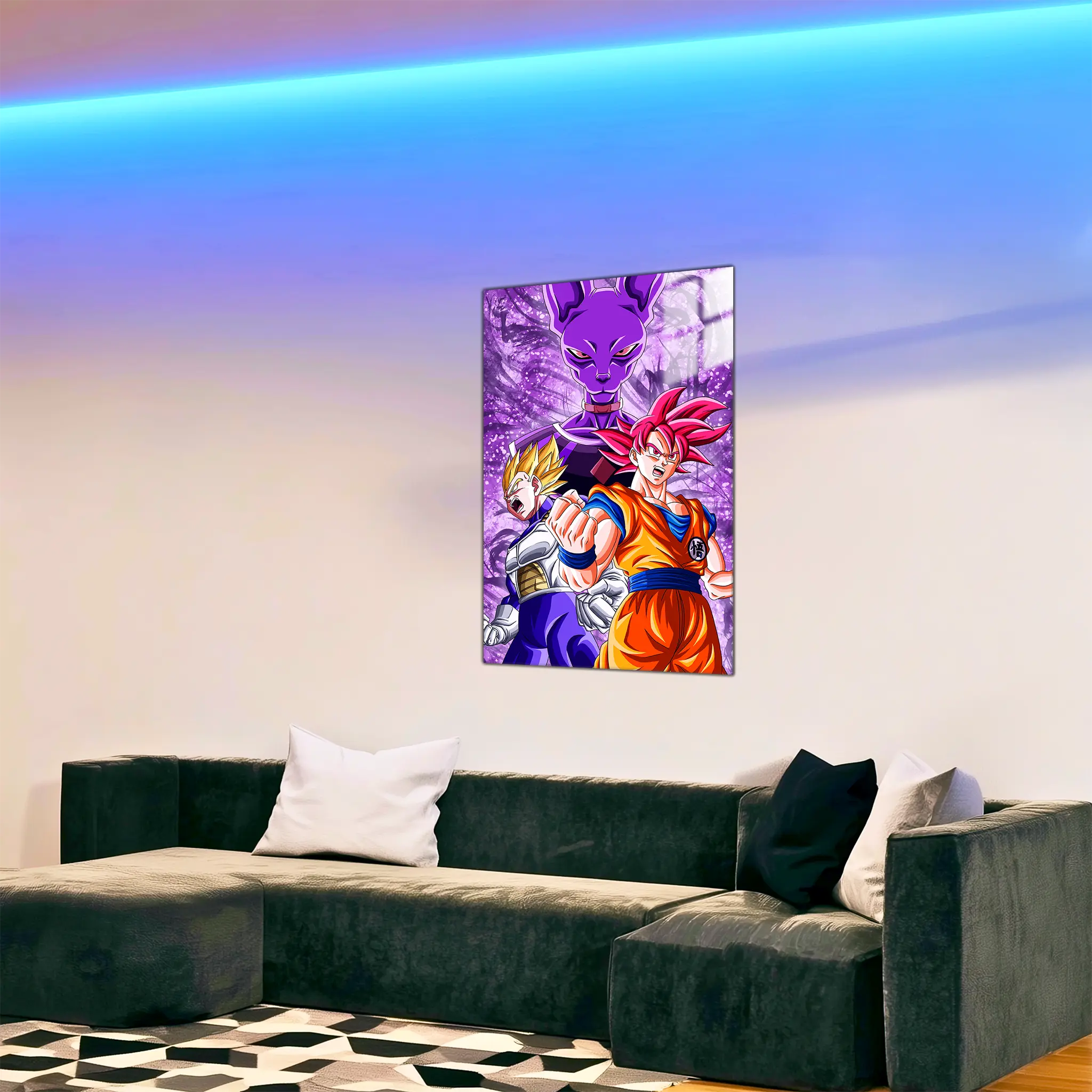 tableau-dbz-la-bataille-des-dieux-dans-le-salon | DreamWay