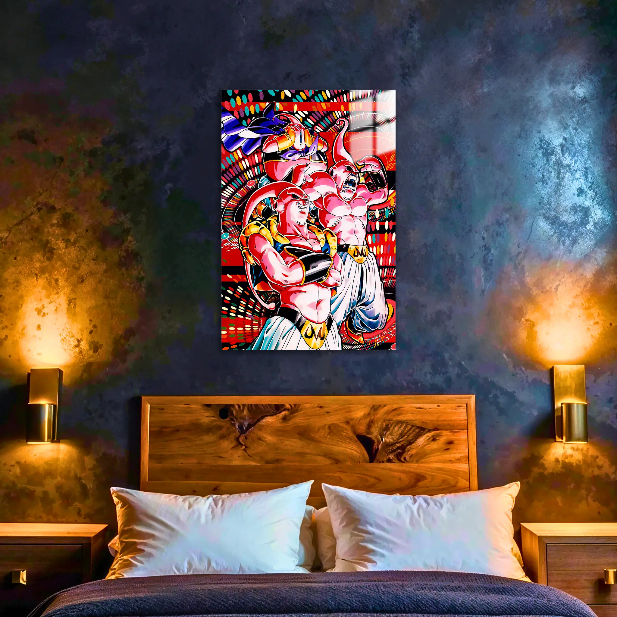 tableau-dbz-majin-boo-transformation-dans-la-chambre | DreamWay