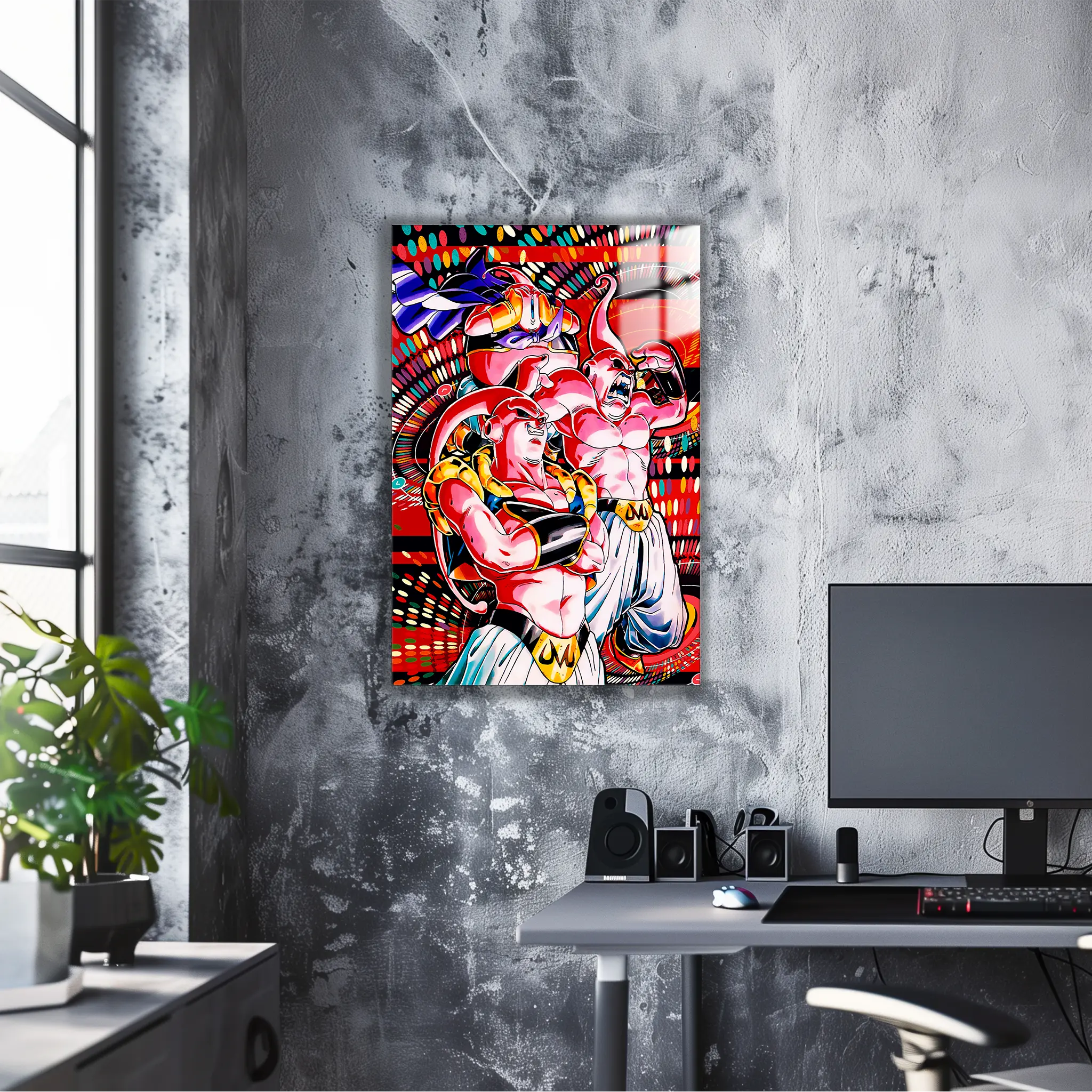 tableau-dbz-majin-boo-transformation-dans-le-bureau | DreamWay
