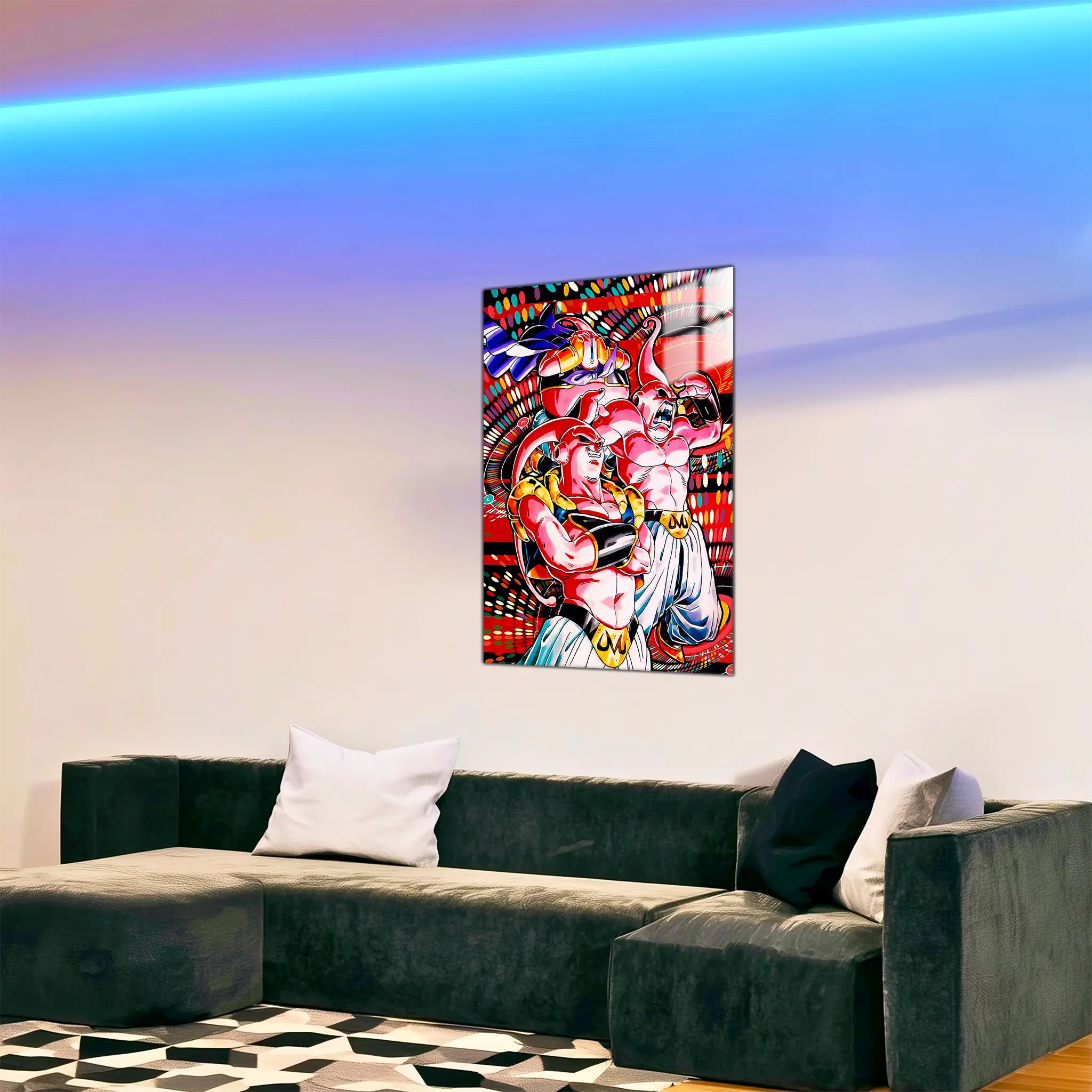 tableau-dbz-majin-boo-transformation-dans-le-salon | DreamWay