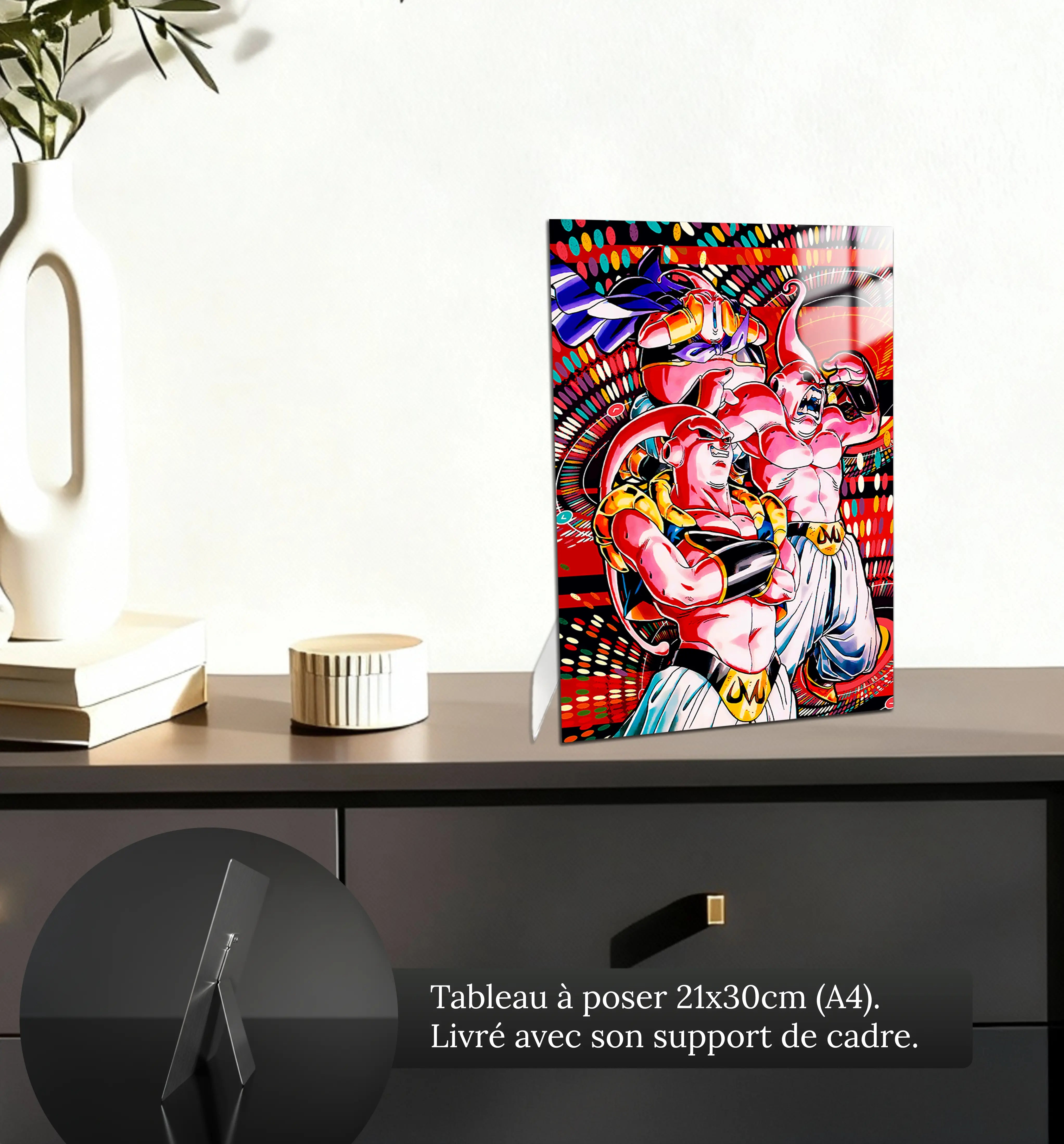 tableau-dbz-majin-boo-transformation-petit-format-a-poser-sur-meuble | DreamWay