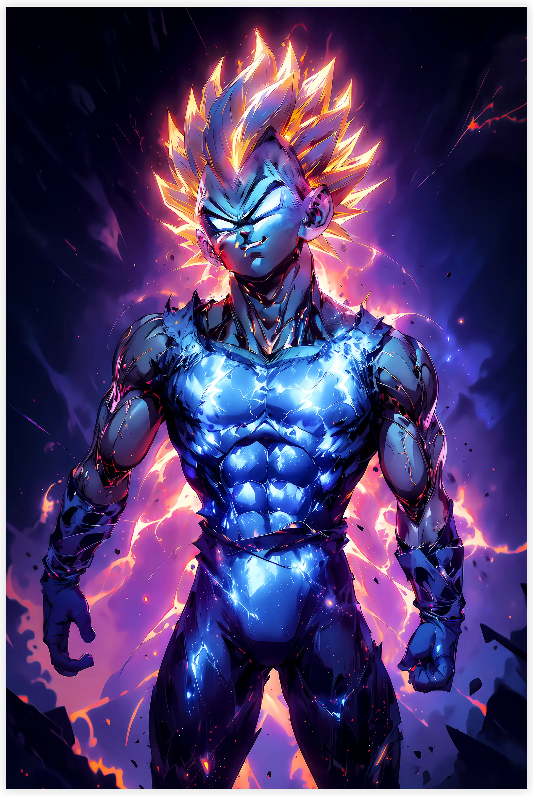 tableau-dbz-majin-vegeta-sourire-narquois | DreamWay