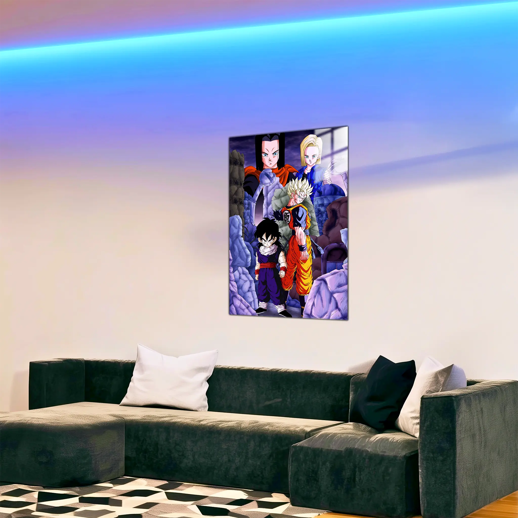 tableau-dbz-mirai-et-gohan-vs-android-dans-le-salon | DreamWay