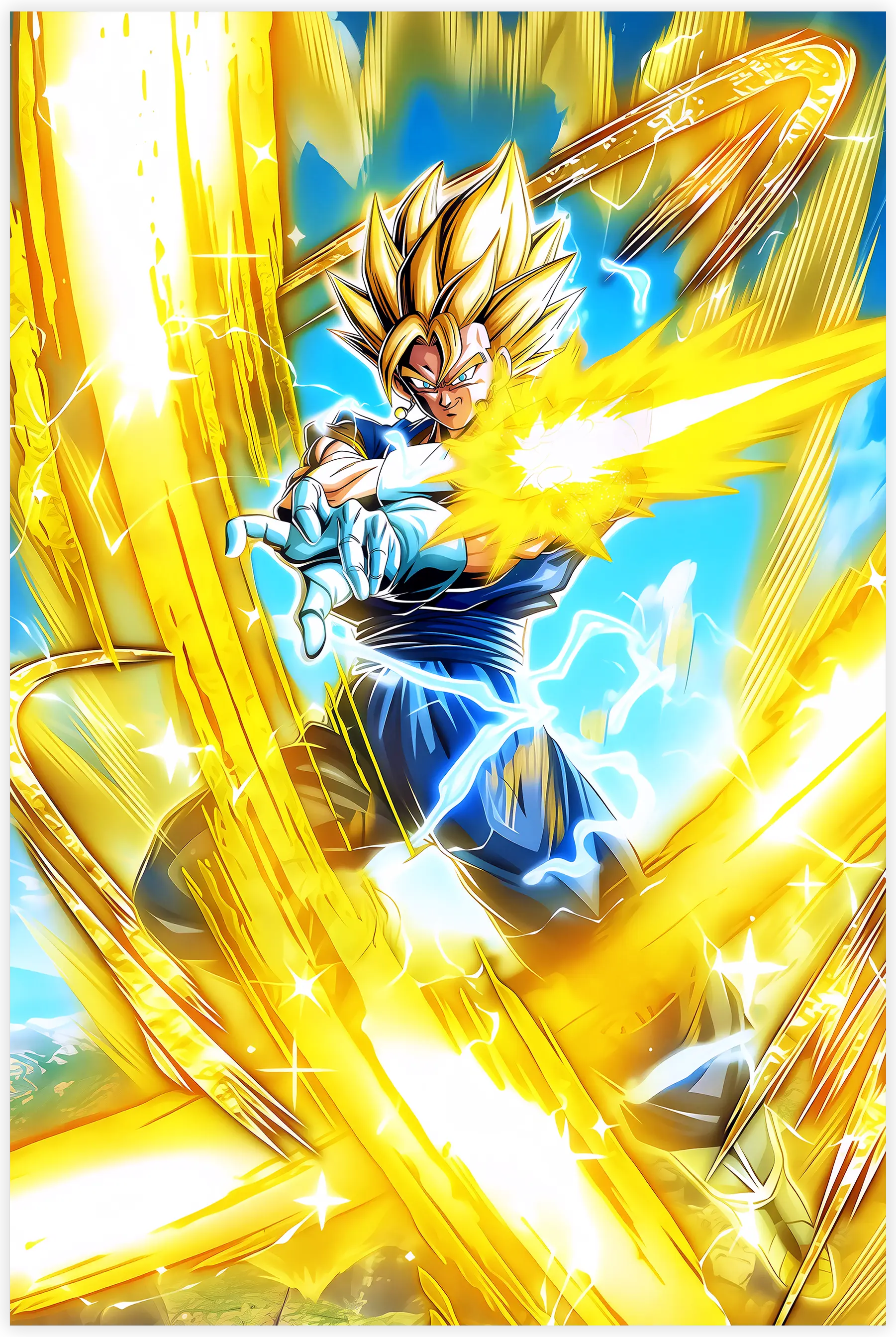 Tableau DBZ Super Saiyan Vegetto