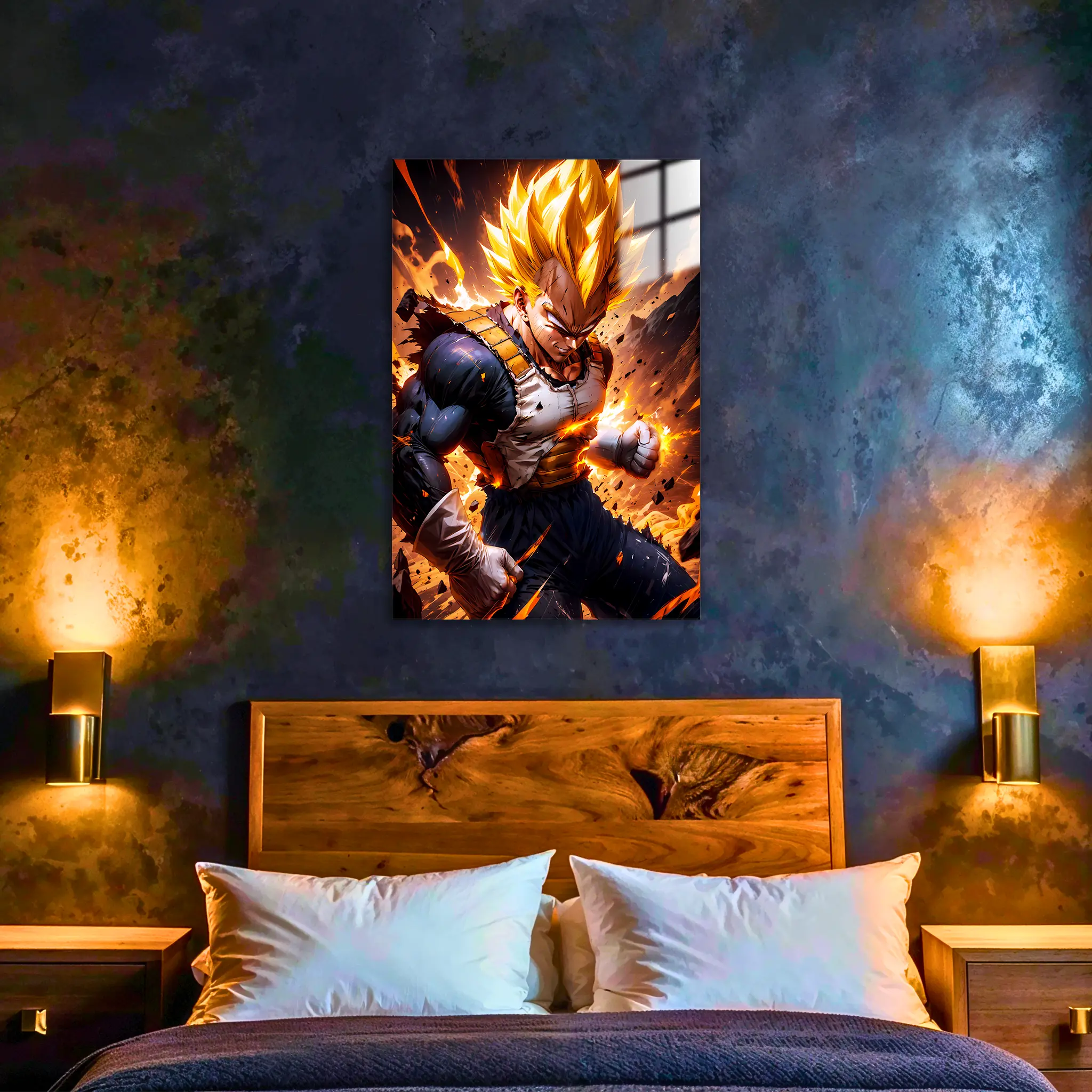 tableau-dbz-super-vegeta-rage-dans-la-chambre | DreamWay