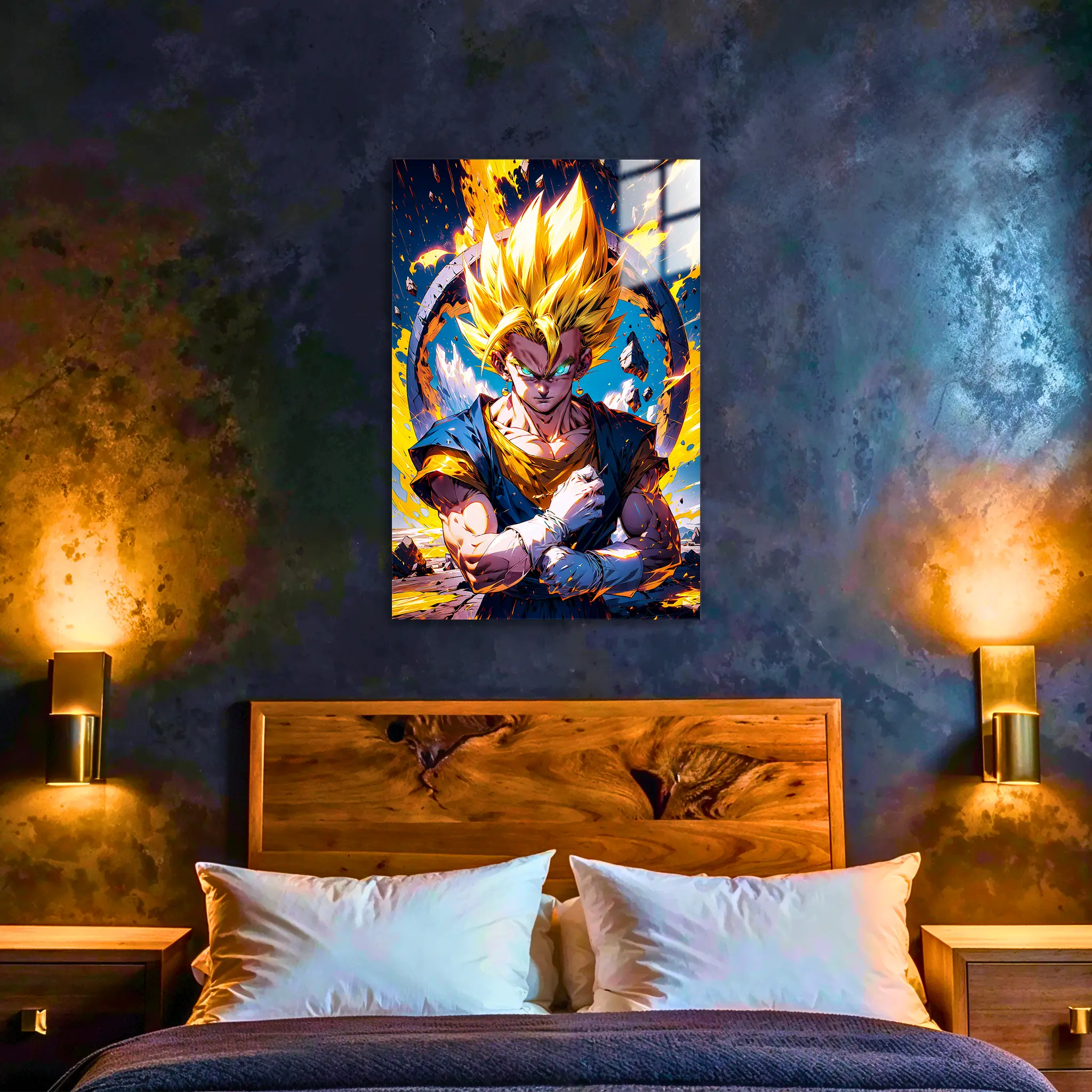 tableau-dbz-super-vegetto-fusion-dans-la-chambre | DreamWay
