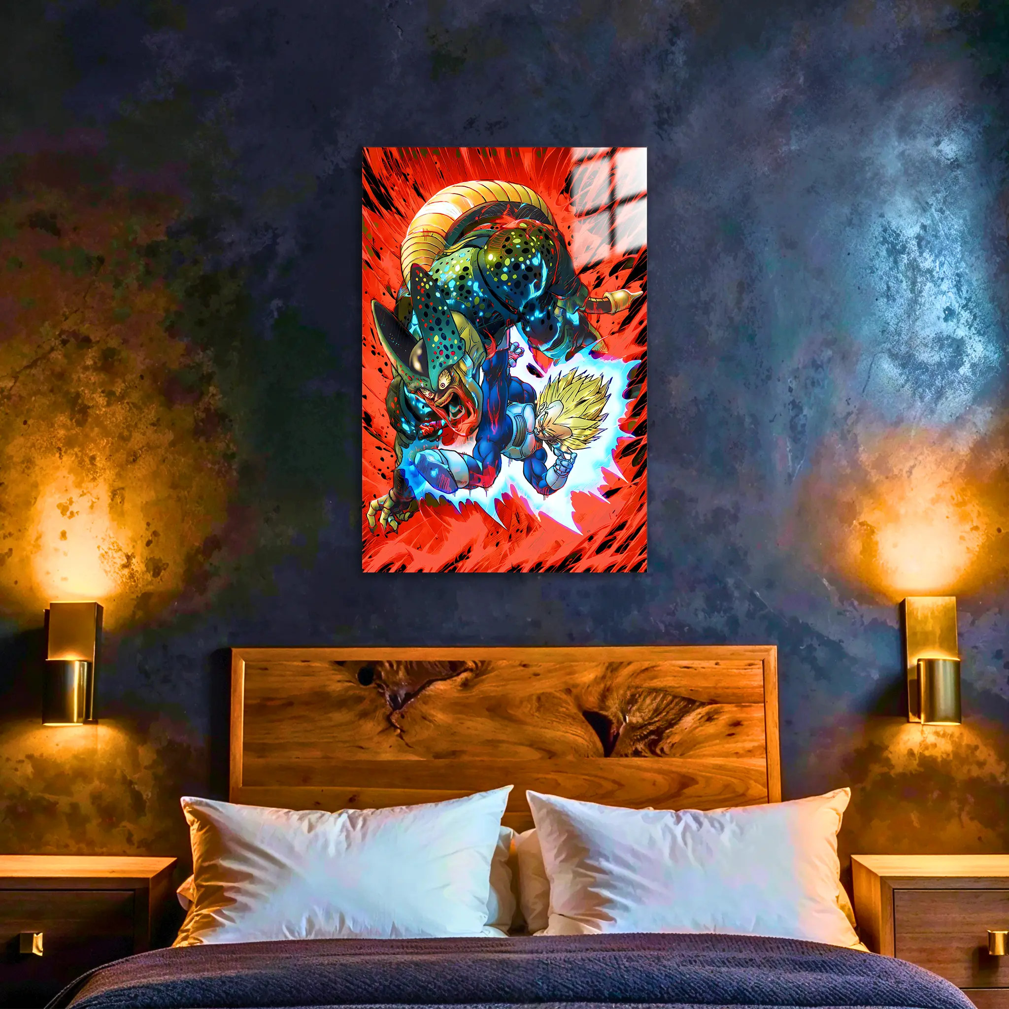 tableau-dbz-vegeta-vs-cell-dans-la-chambre | DreamWay