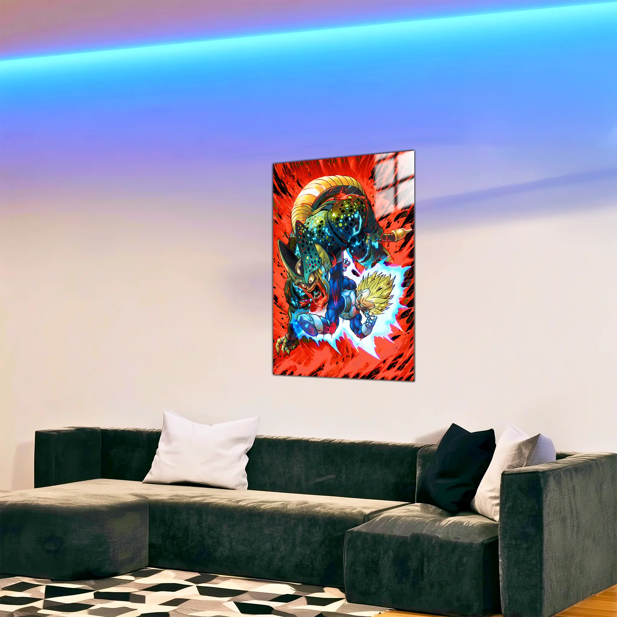 tableau-dbz-vegeta-vs-cell-dans-le-salon | DreamWay