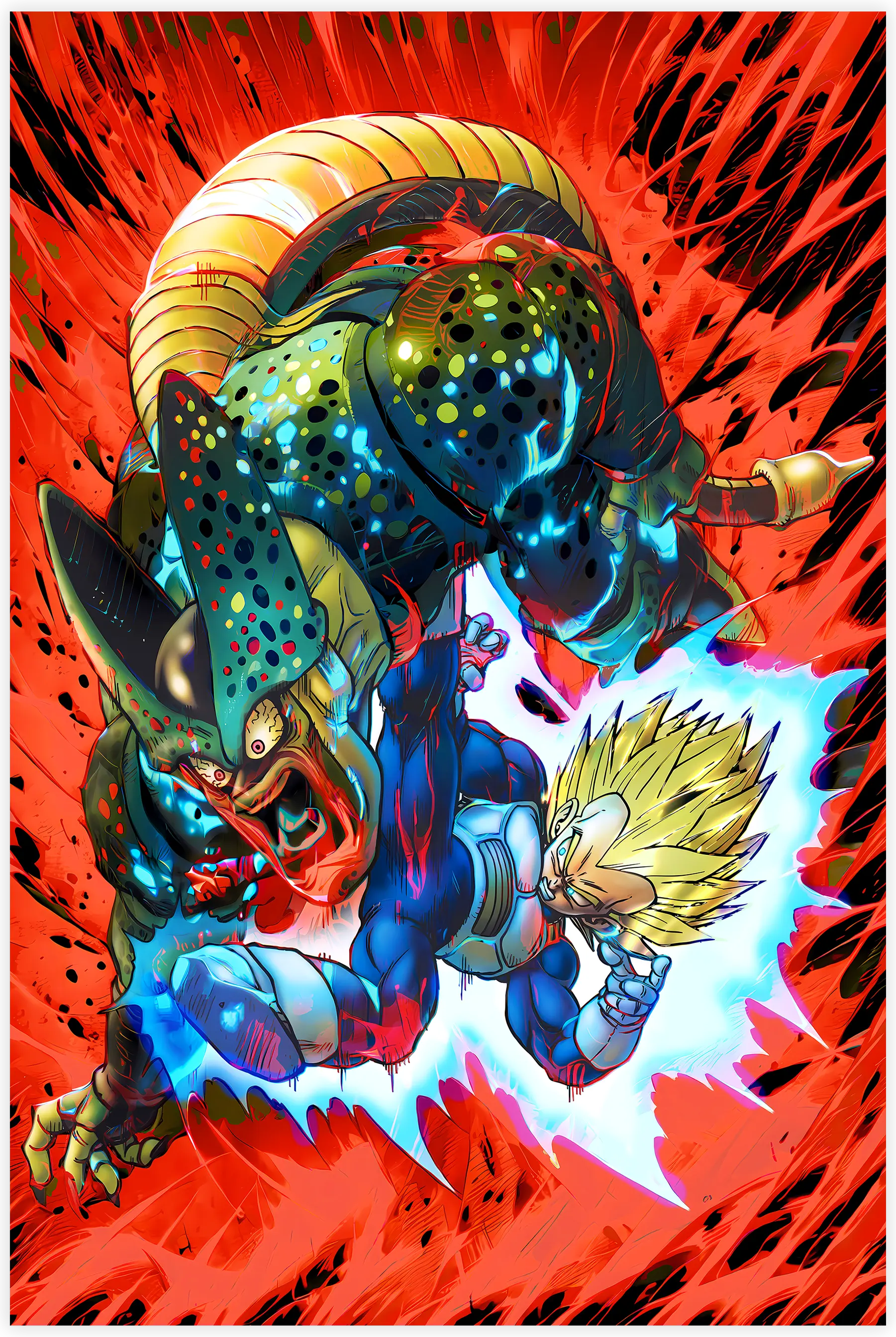 tableau-dbz-vegeta-vs-cell | DreamWay