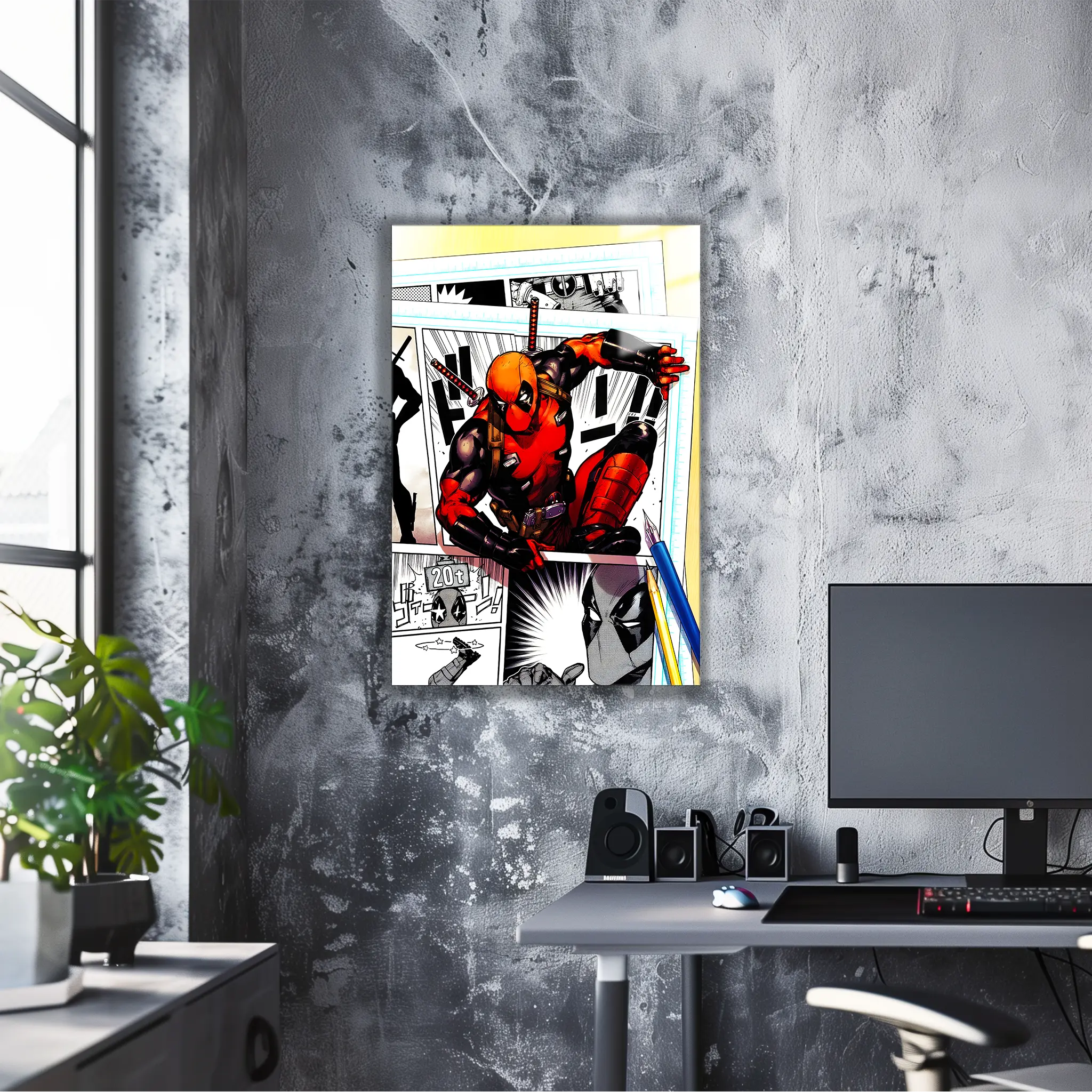 tableau-deadpool-bd-comics-dans-le-bureau | DreamWay