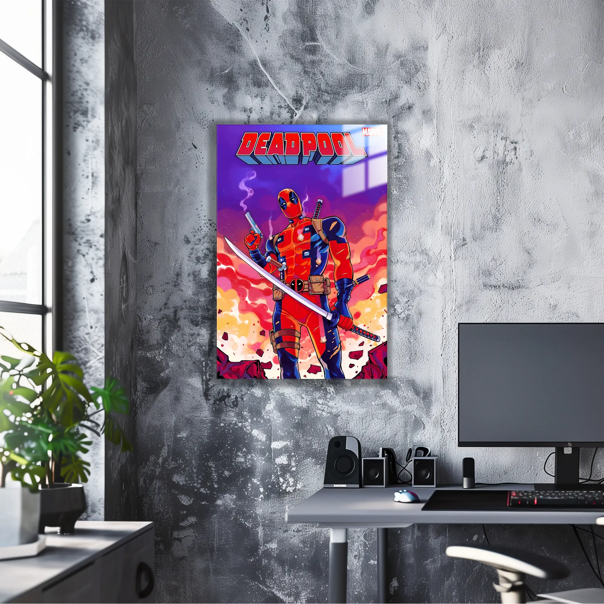 tableau-deadpool-dans-le-bureau | DreamWay