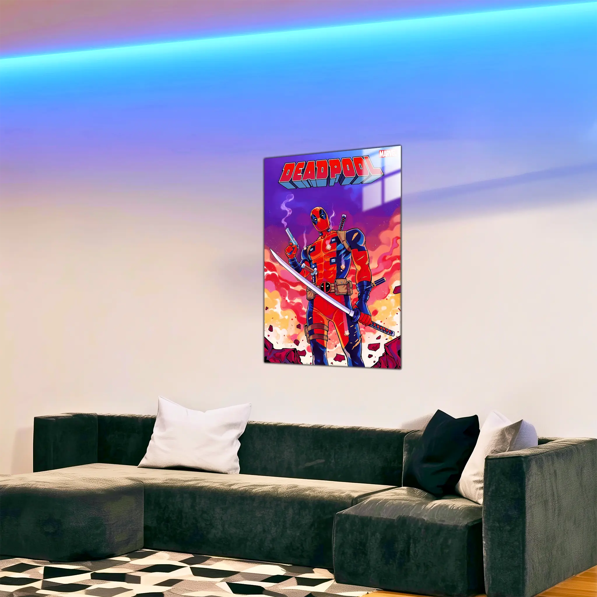 tableau-deadpool-dans-le-salon | DreamWay