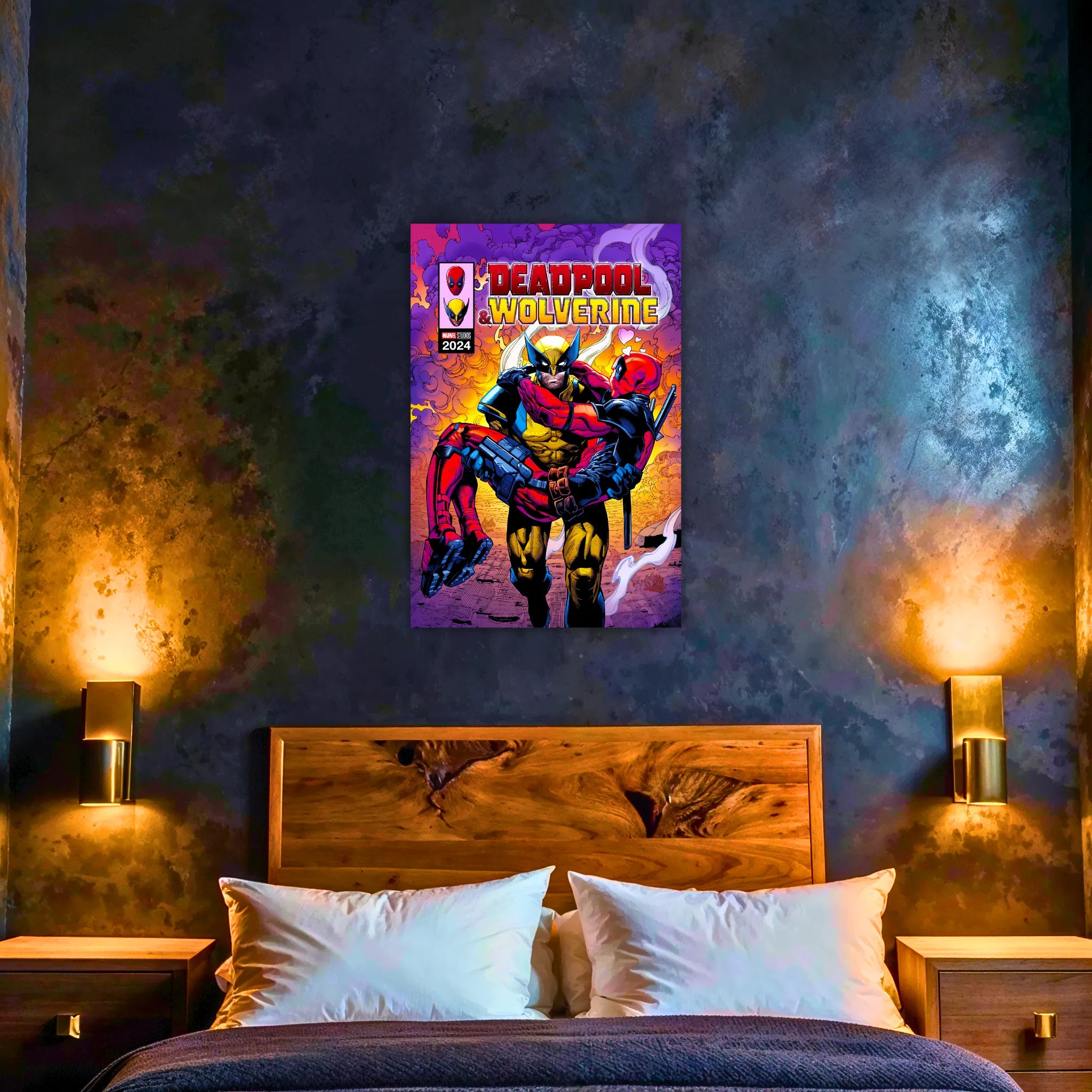 Tableau Deadpool Et Wolverine Affiche
