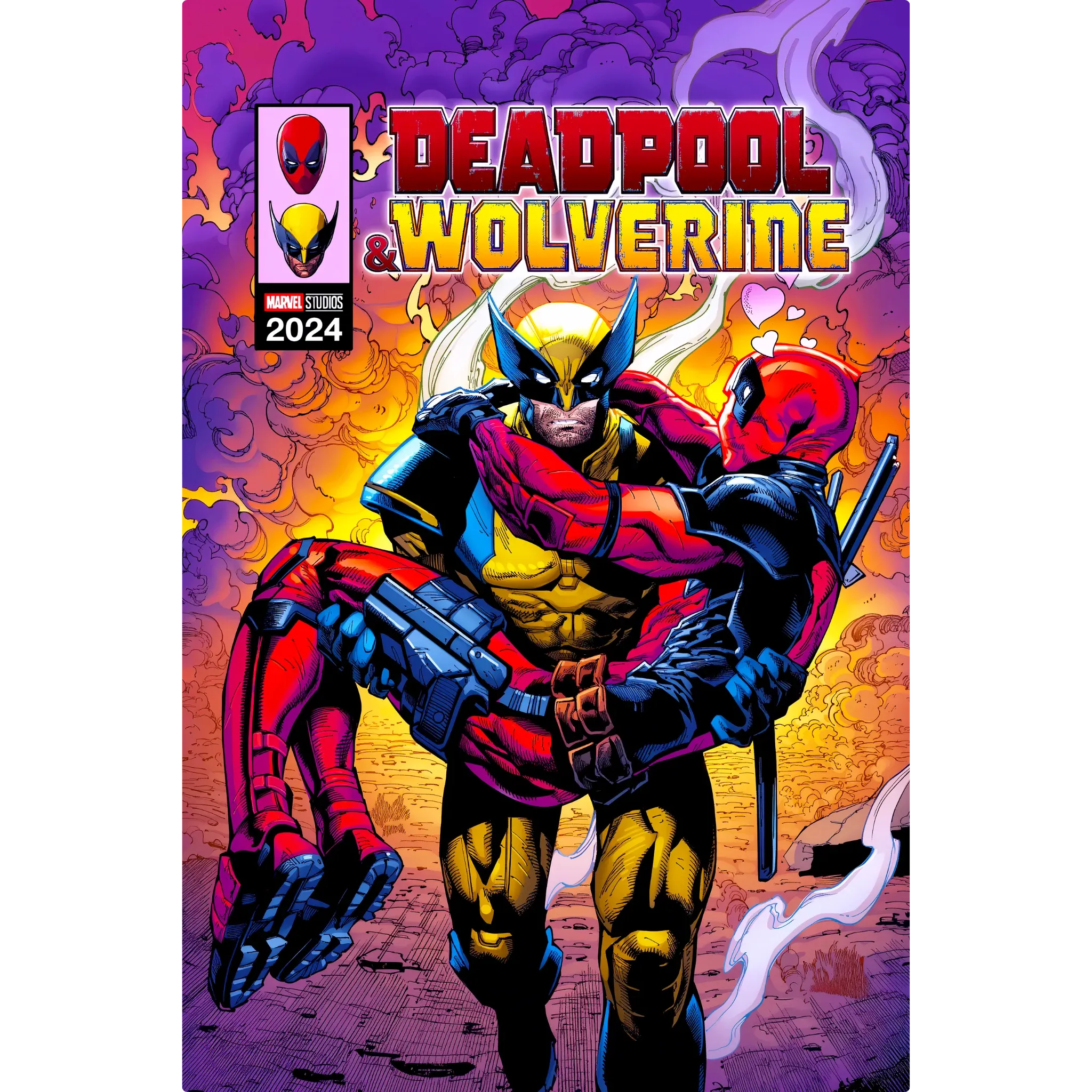 Tableau Deadpool Et Wolverine Affiche