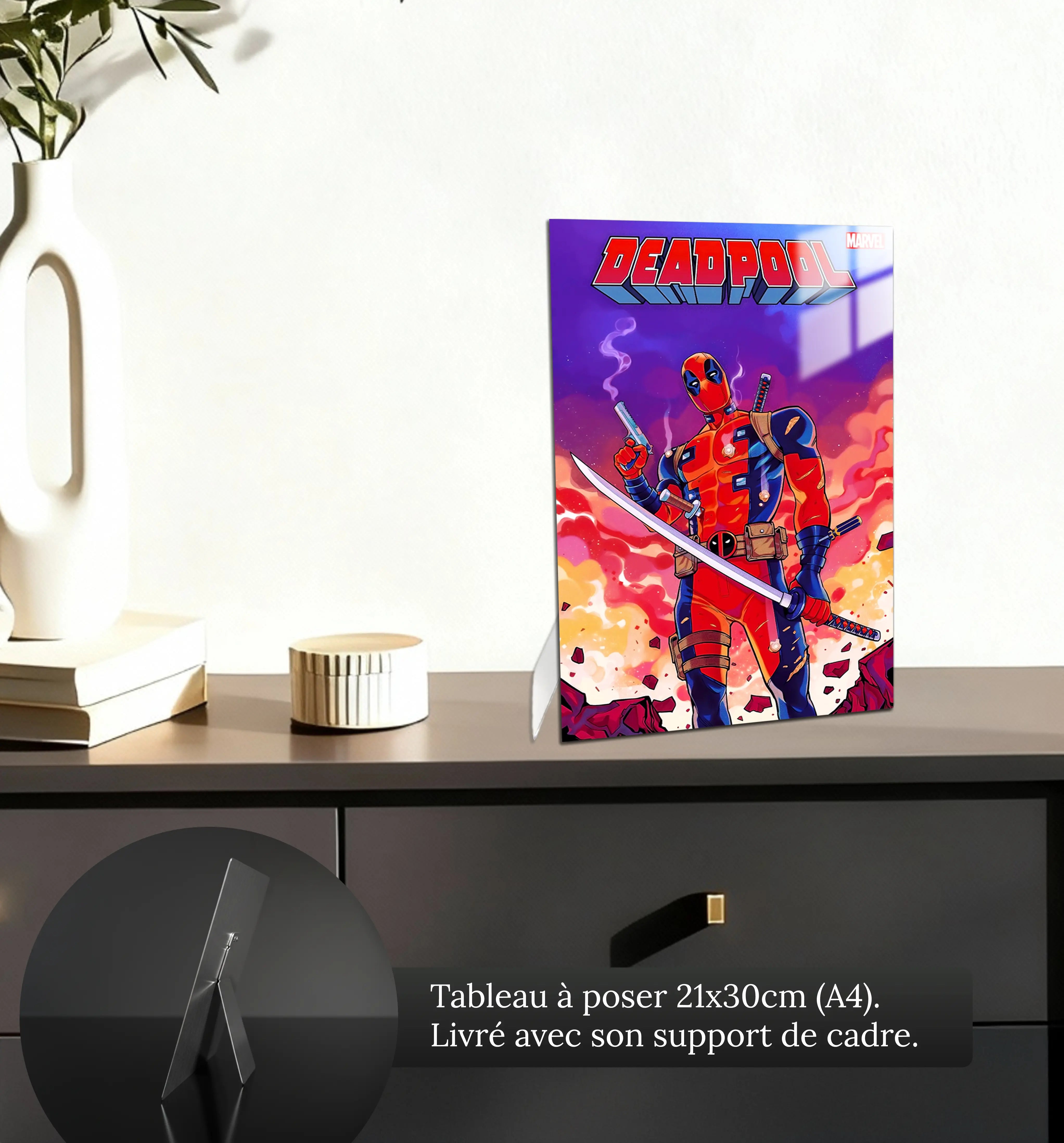 tableau-deadpool-petit-format-a-poser-sur-meuble | DreamWay