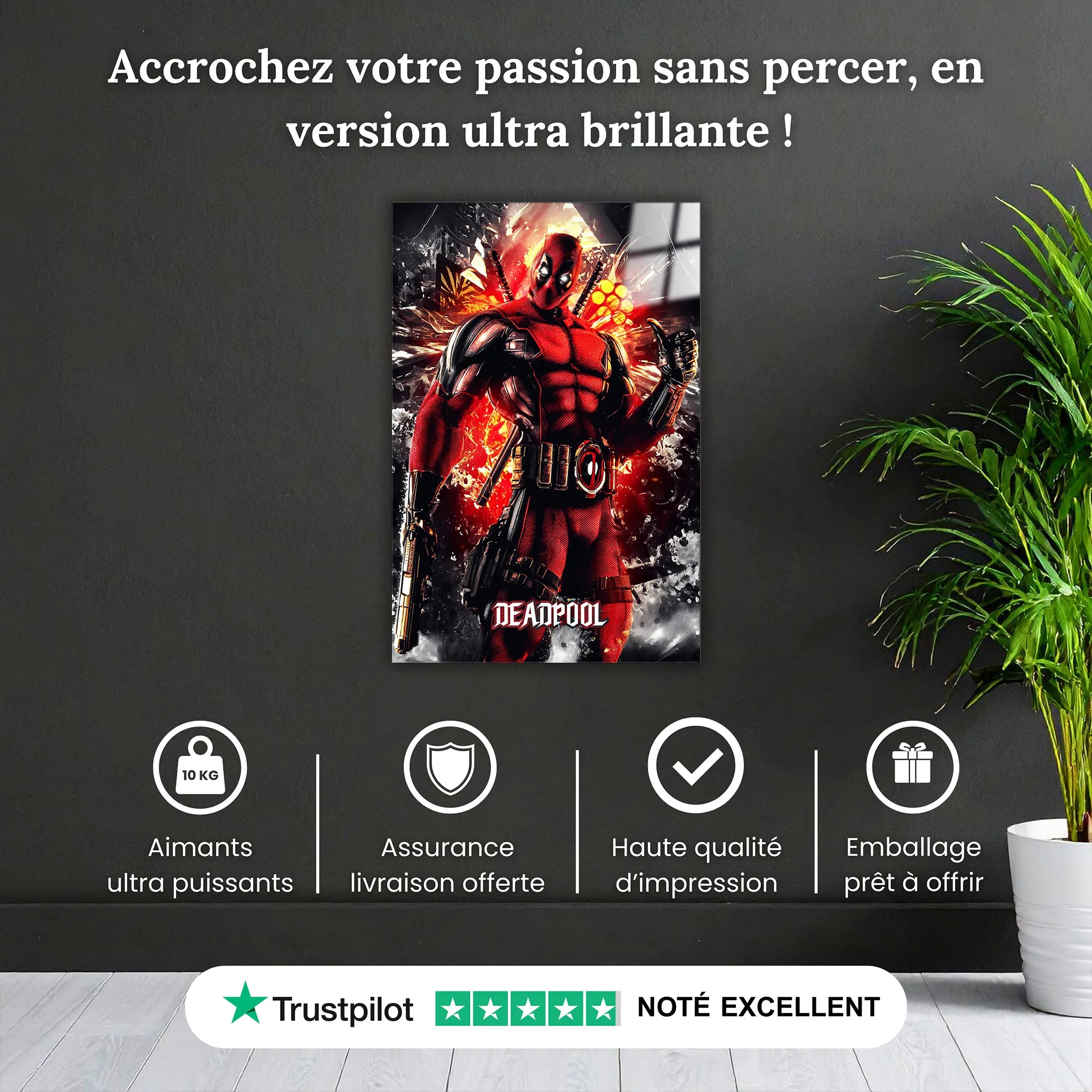 Tableau Deadpool Portrait
