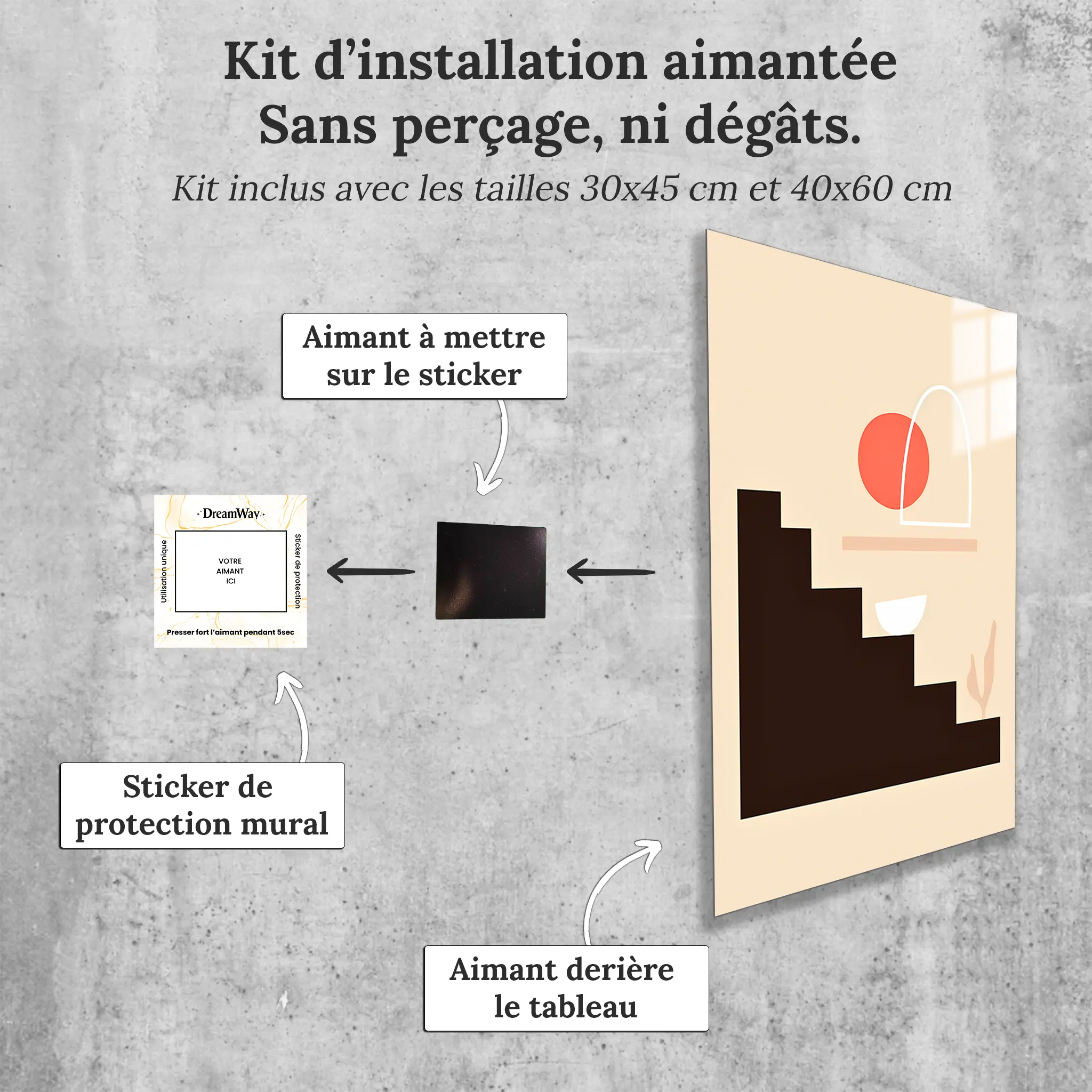 tableau-deco-boheme-avec-installation-aimantee | DreamWay