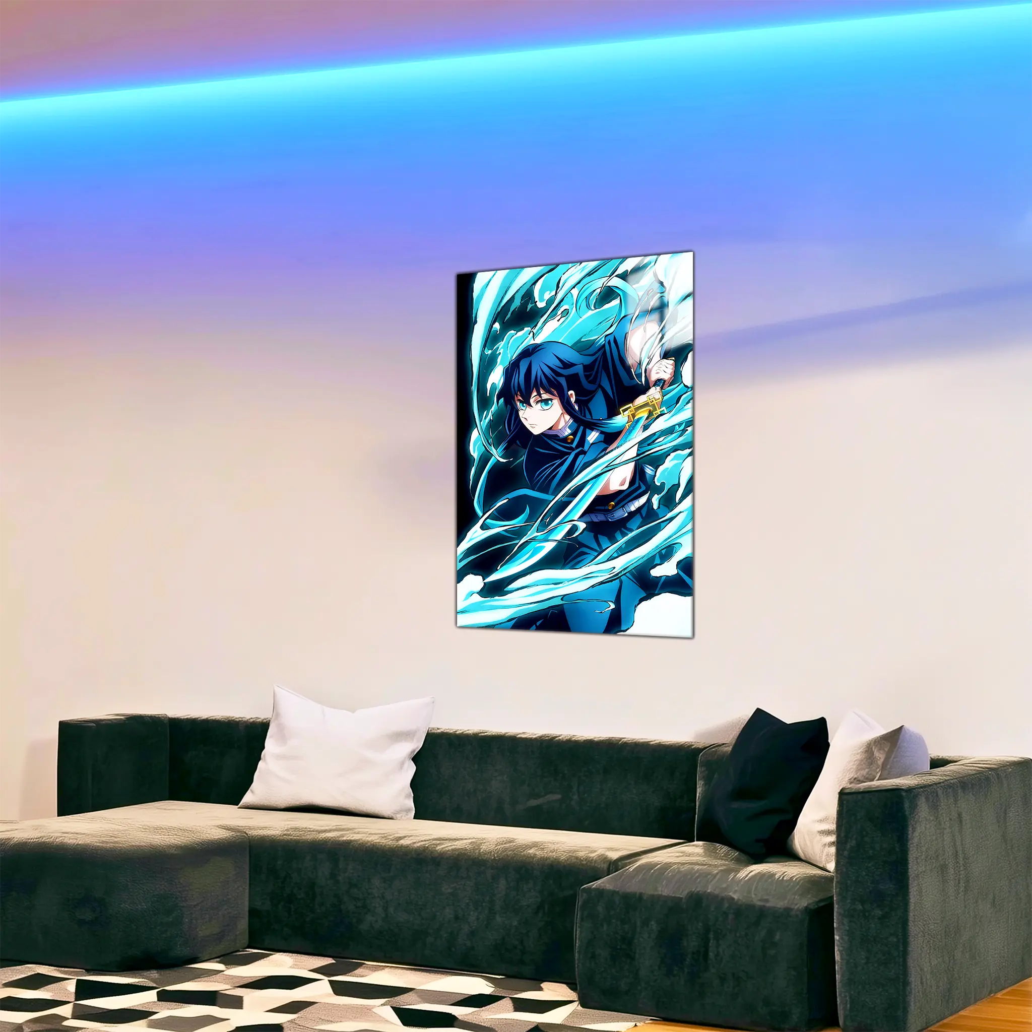 tableau-demon-slayer-muichiro-tokito-dans-le-salon | DreamWay