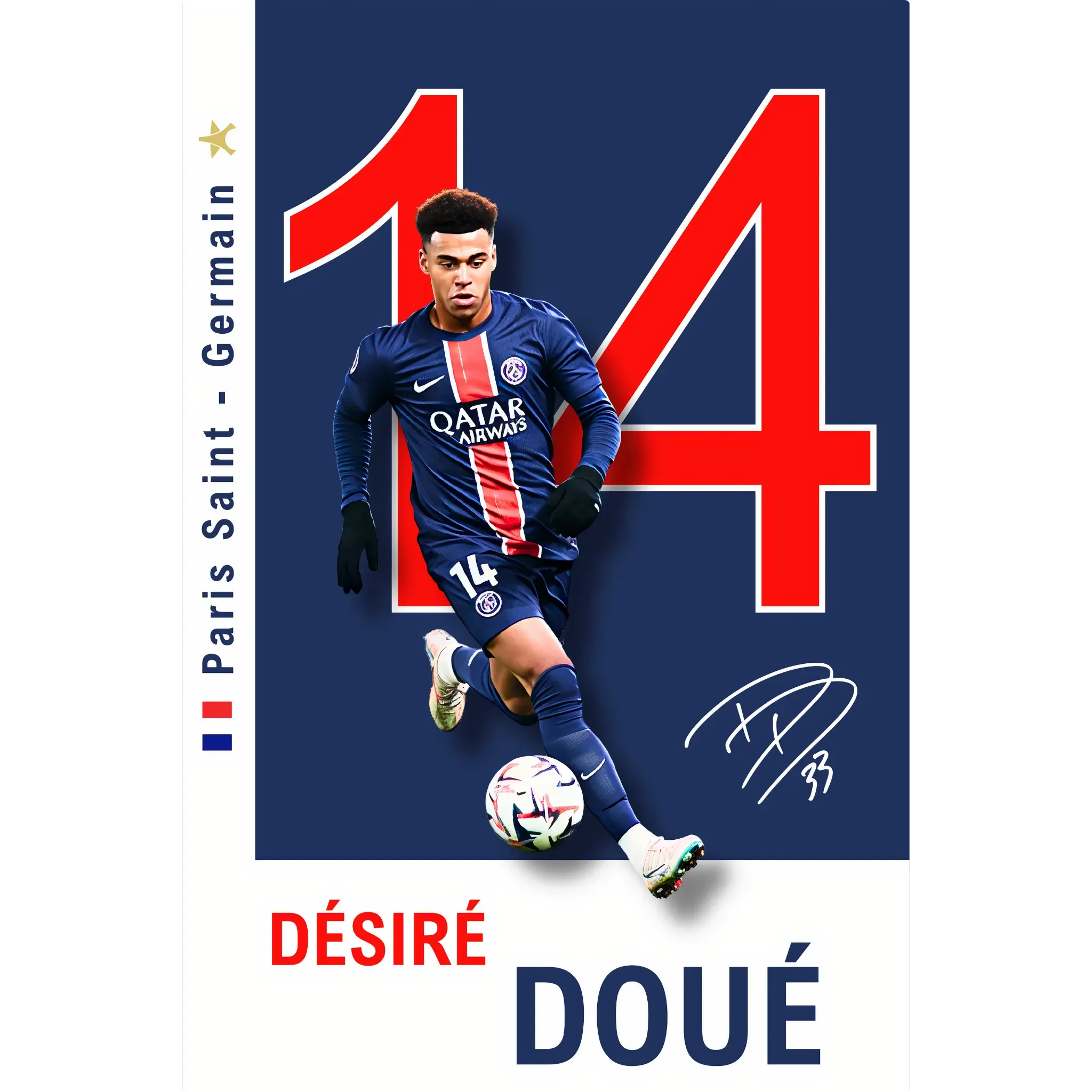Tableau Desiré Doué PSG