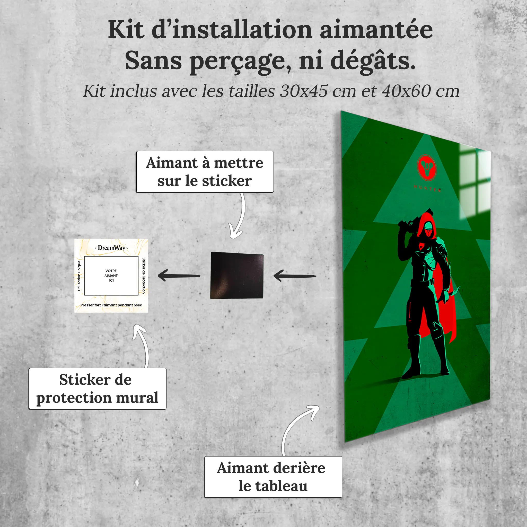 tableau-destiny-hunter-avec-installation-aimantee | DreamWay