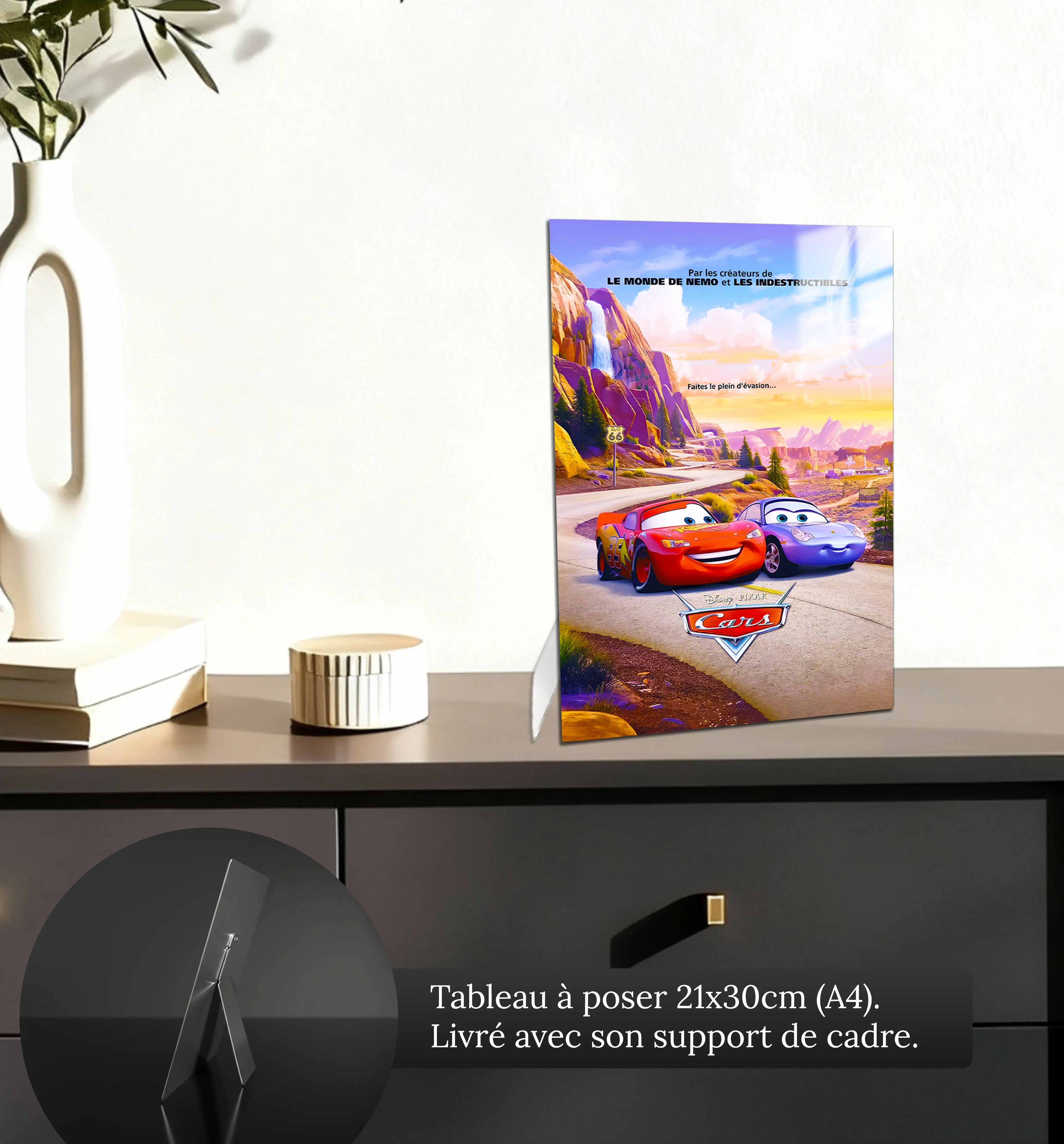 tableau-disney-affiche-cars-petit-format-a-poser-sur-meuble | DreamWay