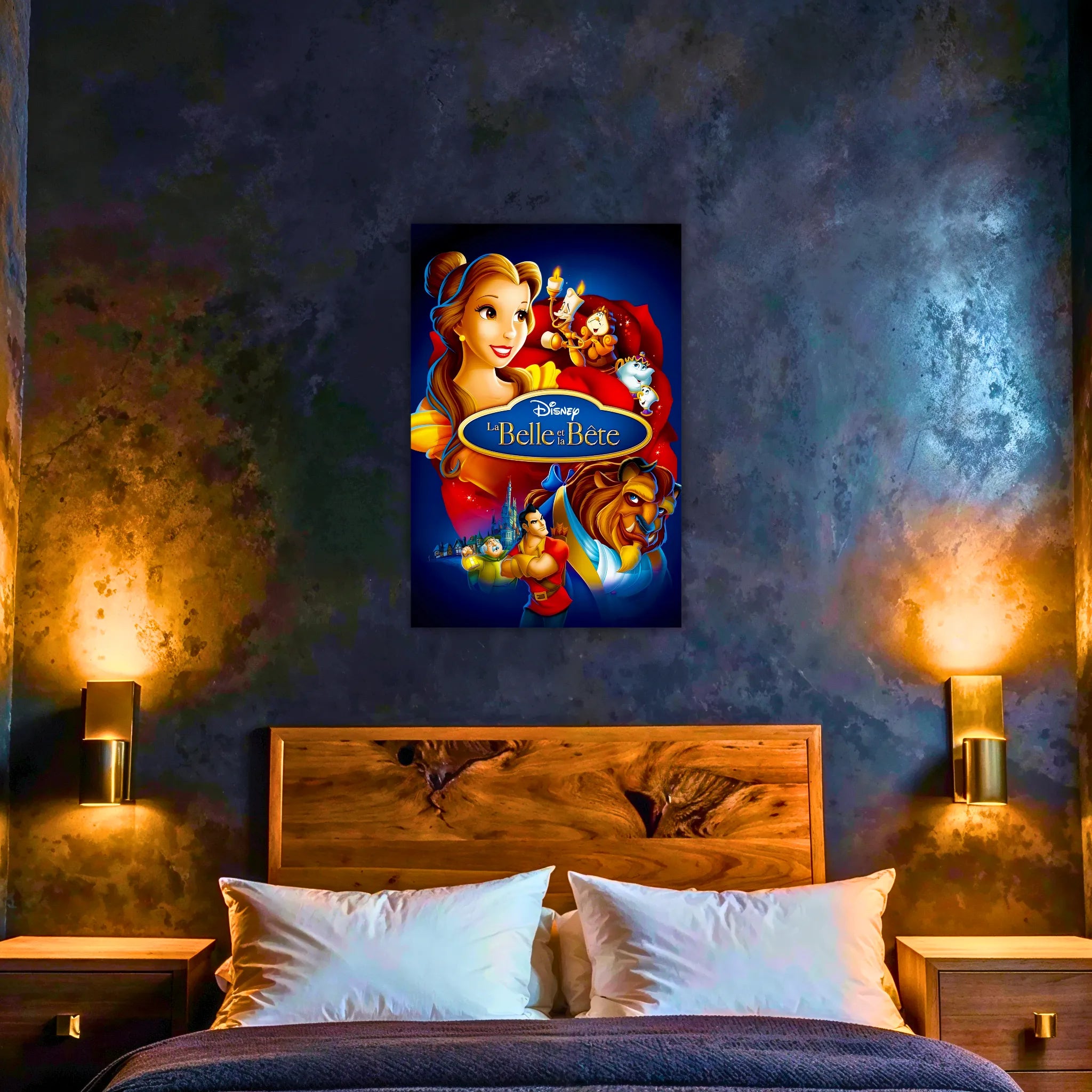 Tableau Disney Affiche la Belle et la Bête
